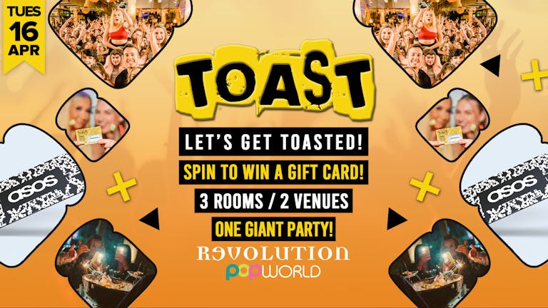 Toast • Spin To Win A Gift Card • Revolution & Popworld