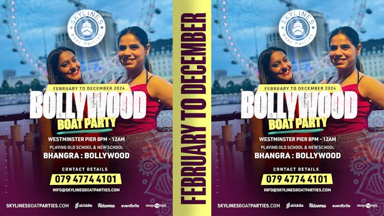 FLASH SALE-  Bollywood boat party on the Thames 2024