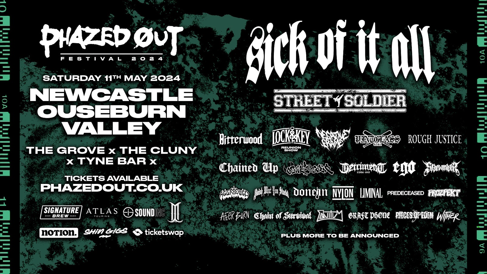 Phazed Out Festival 2024 ft Sick of It All + many more