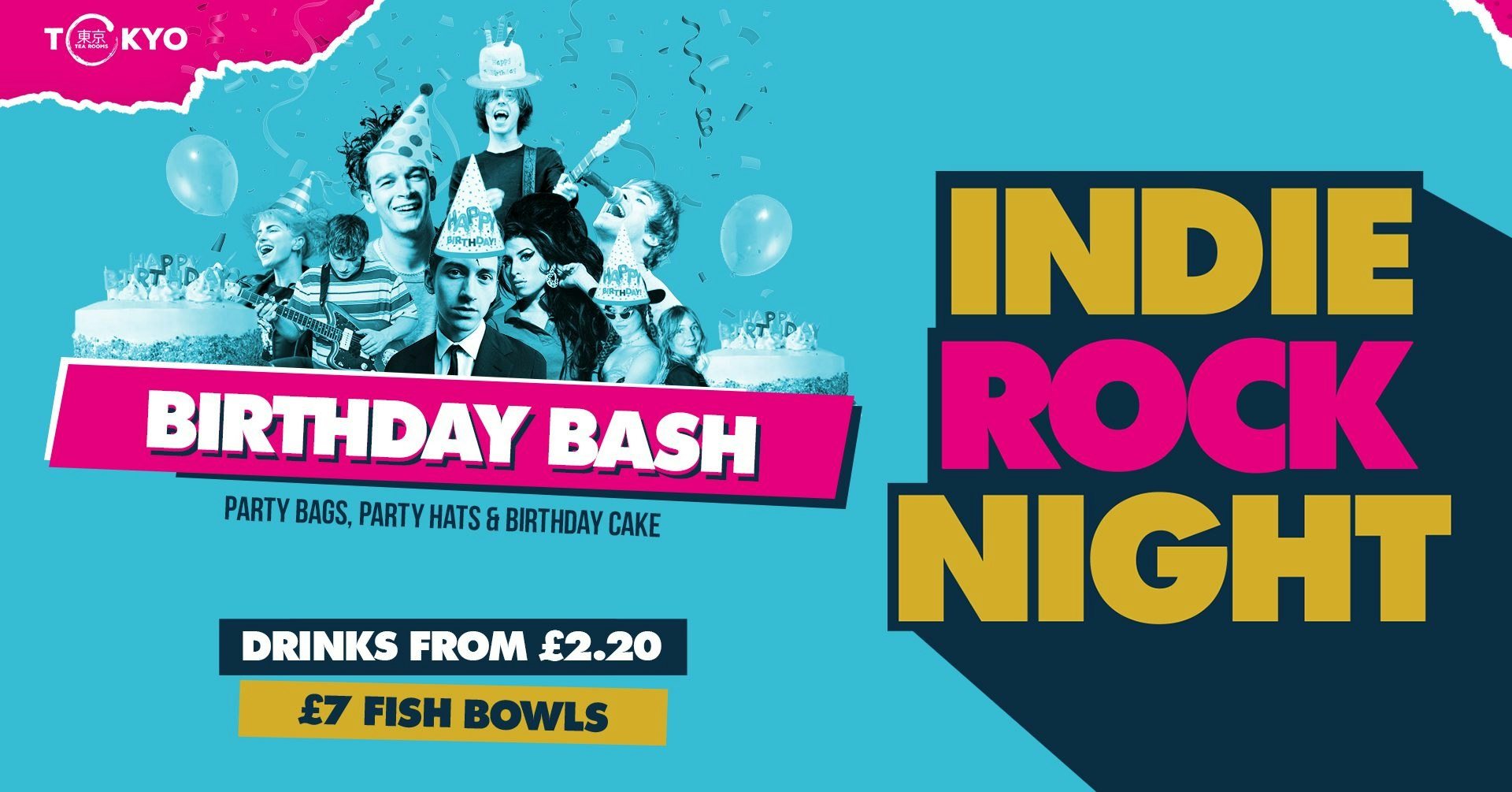 Indie Rock Night ∙ INDIE’S BIG BIRTHDAY BASH *LAST 10 ONLINE TICKETS*