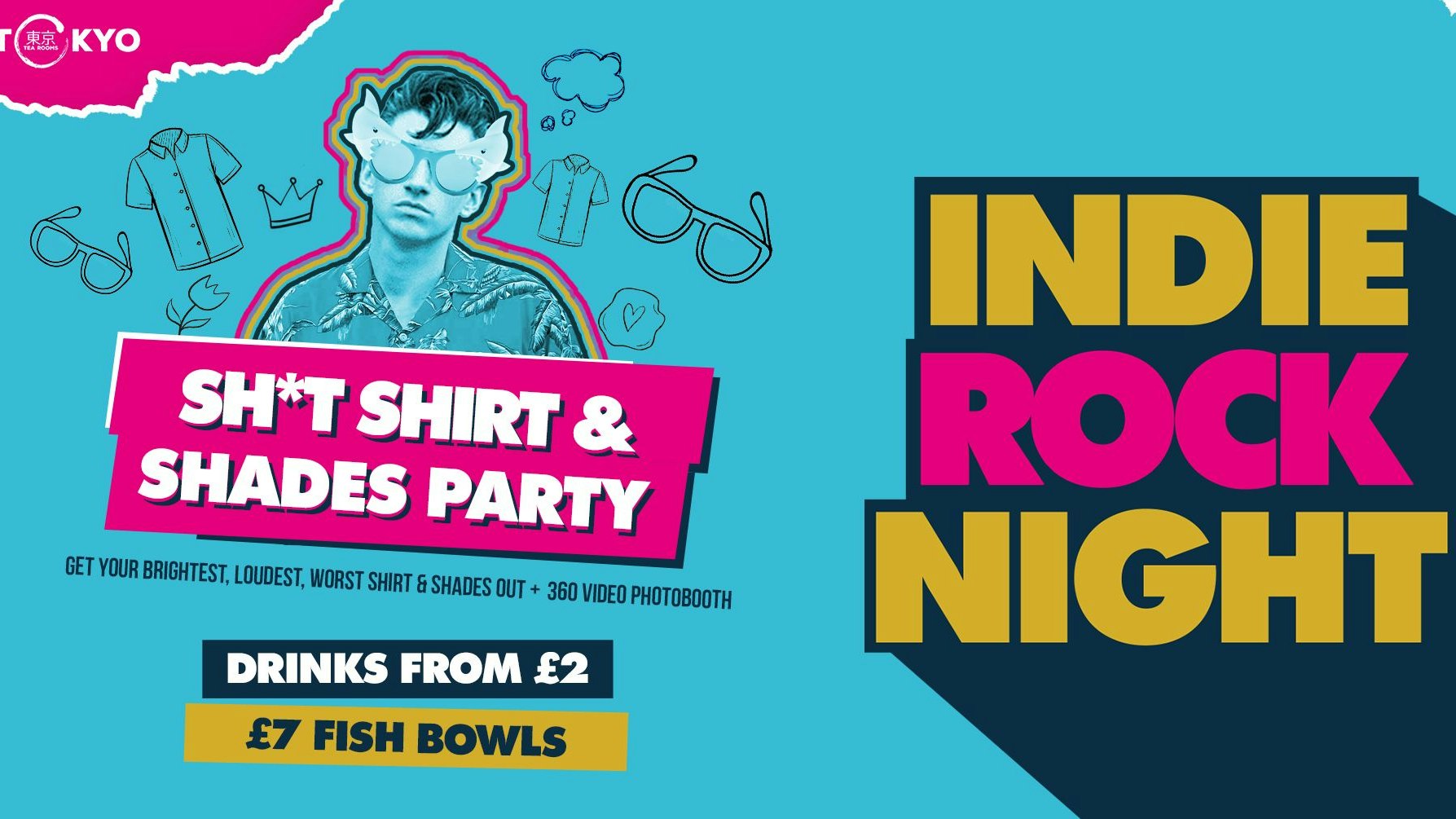 Indie Rock Night ∙ SH*T SHIRT & SHADES *ONLY 9 £3 TICKETS LEFT*
