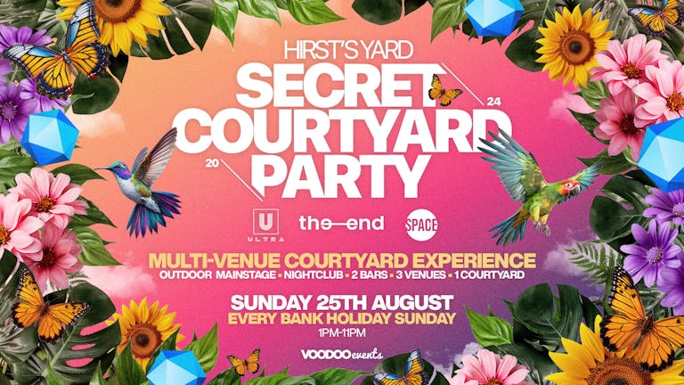 Secret Courtyard Party Tickets - 25th August