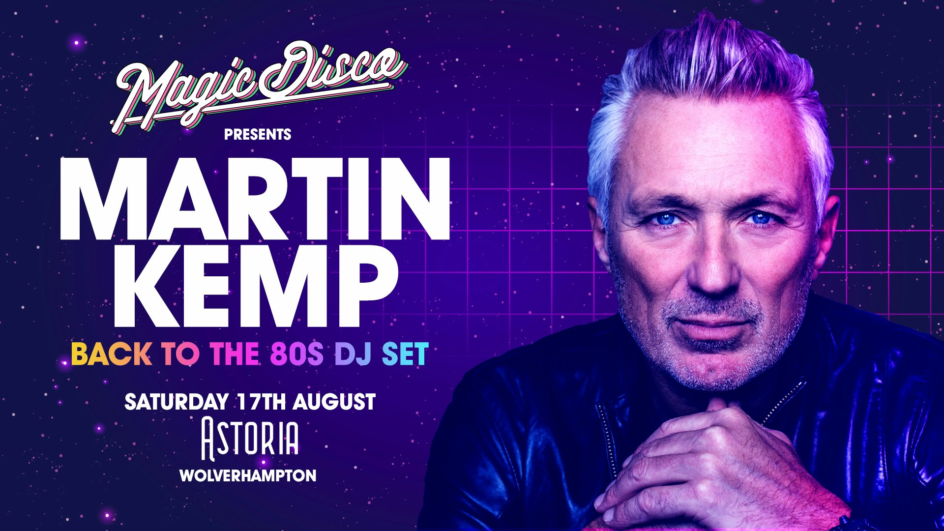 Martin Kemp Live DJ set – Back to the 80’s – Wolverhampton
