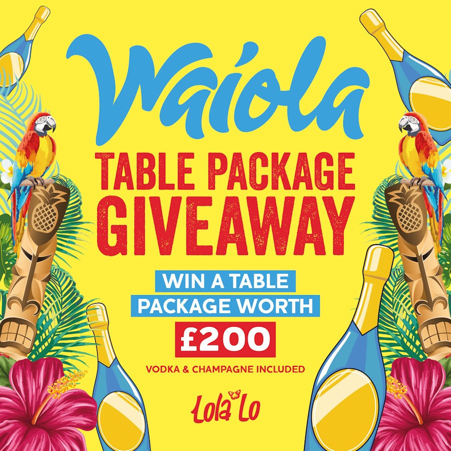 Waiola : £250 Table Package Giveaway🍹