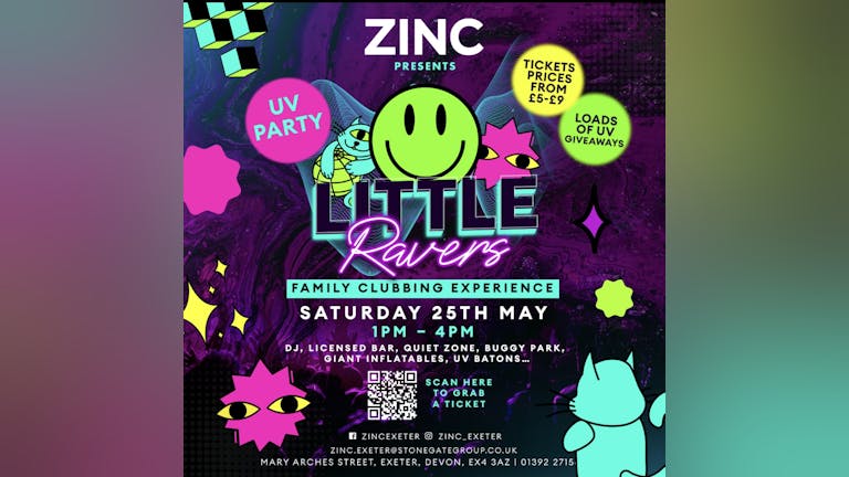 ZINC Presents LITTLE RAVERS UV Party