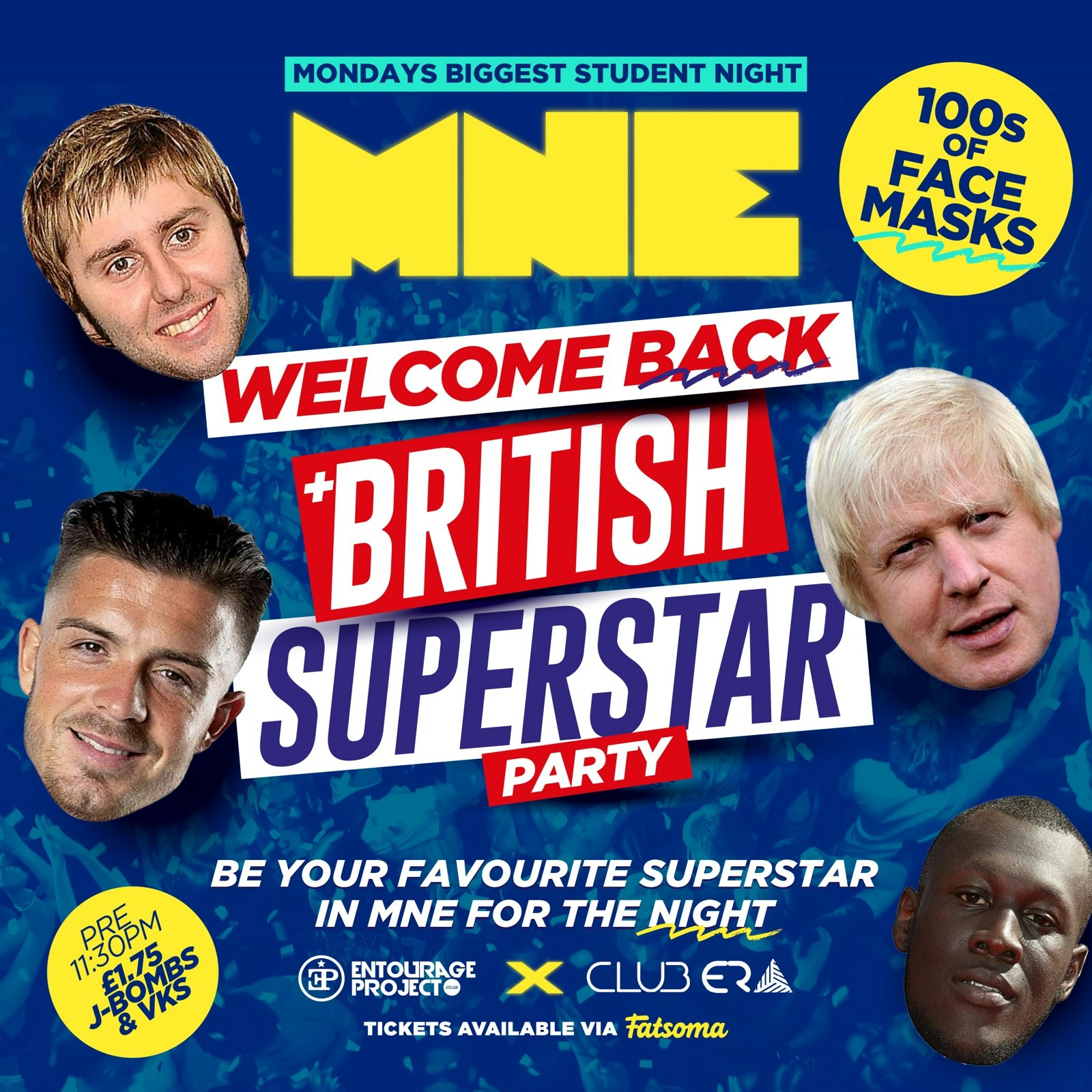 MNE –  WELCOME BACK: BRITISH ICONS PARTY 💛