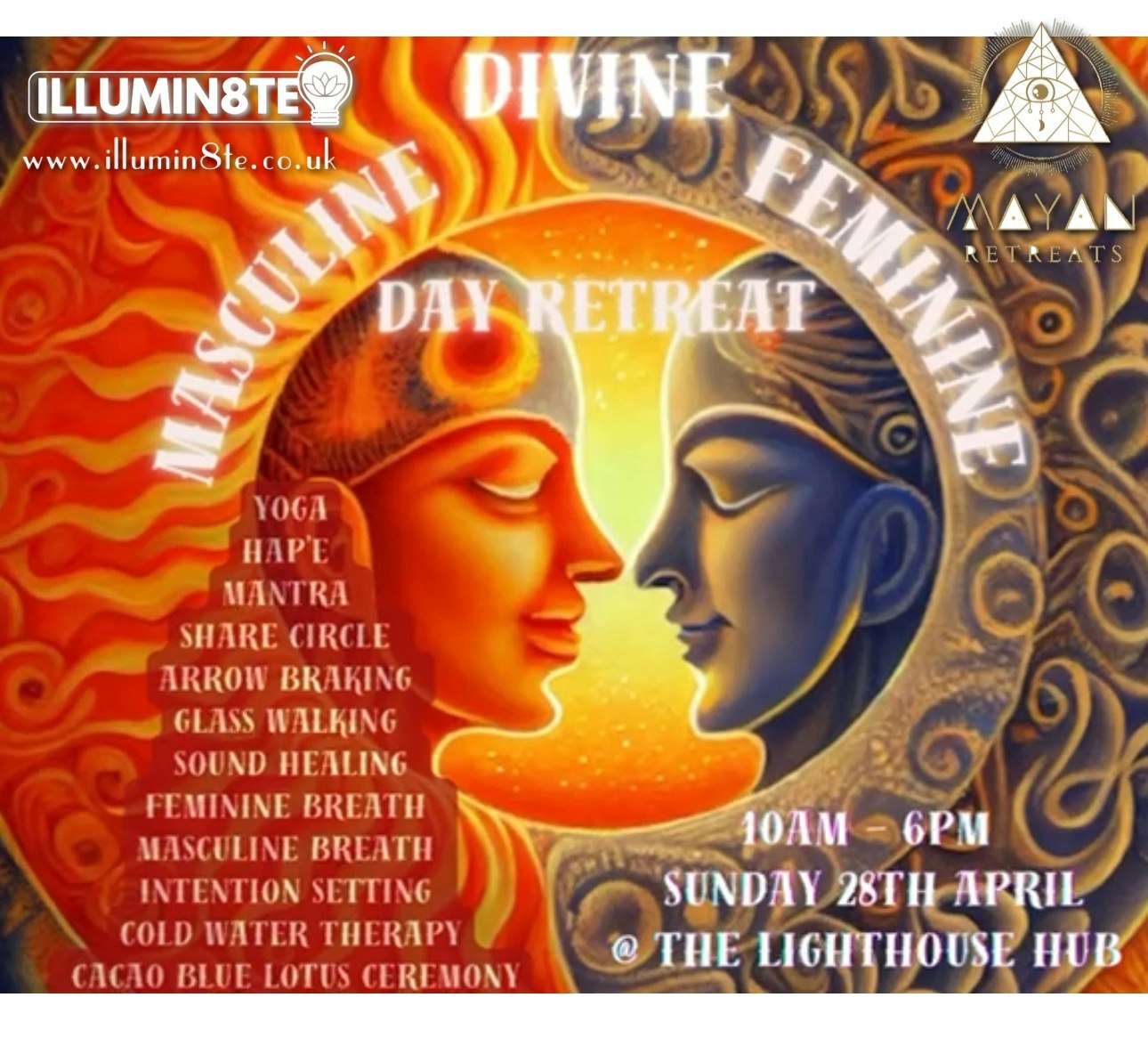 Sacred Feminine & Masculine Retreat Day (Sunday 28th April) @ The Lighthouse Hub 10AM