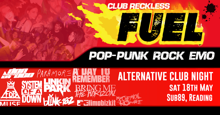 FUEL \ Alternative club night / Rock, pop-punk, emo & more at Sub89!
