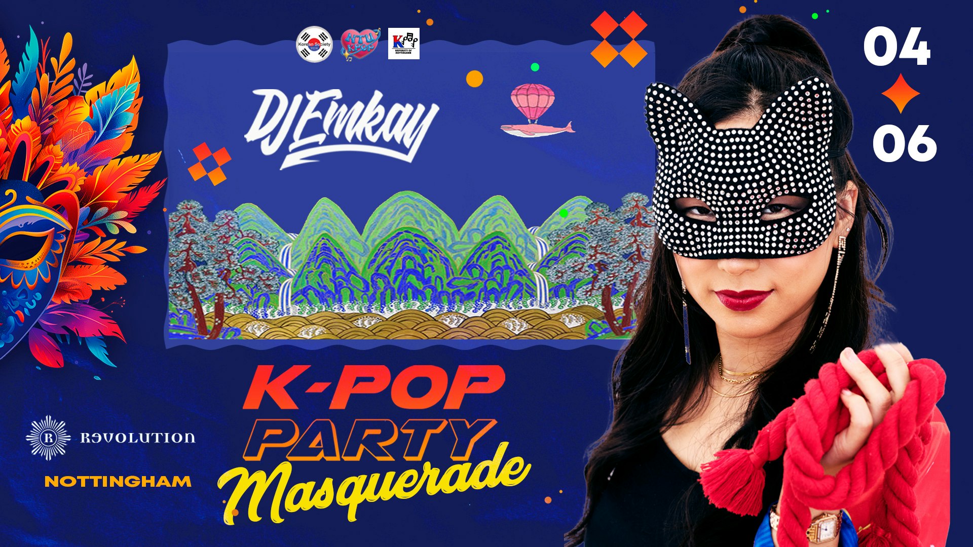 Nottingham K-Pop MASQUERADE Party  with DJ EMKAY | Tuesday 4th June
