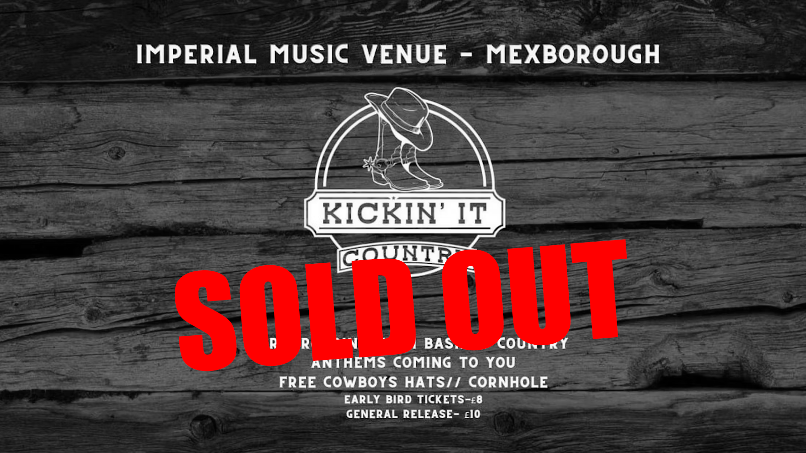 SOLD OUT – Kickin’ it Country – Round 2