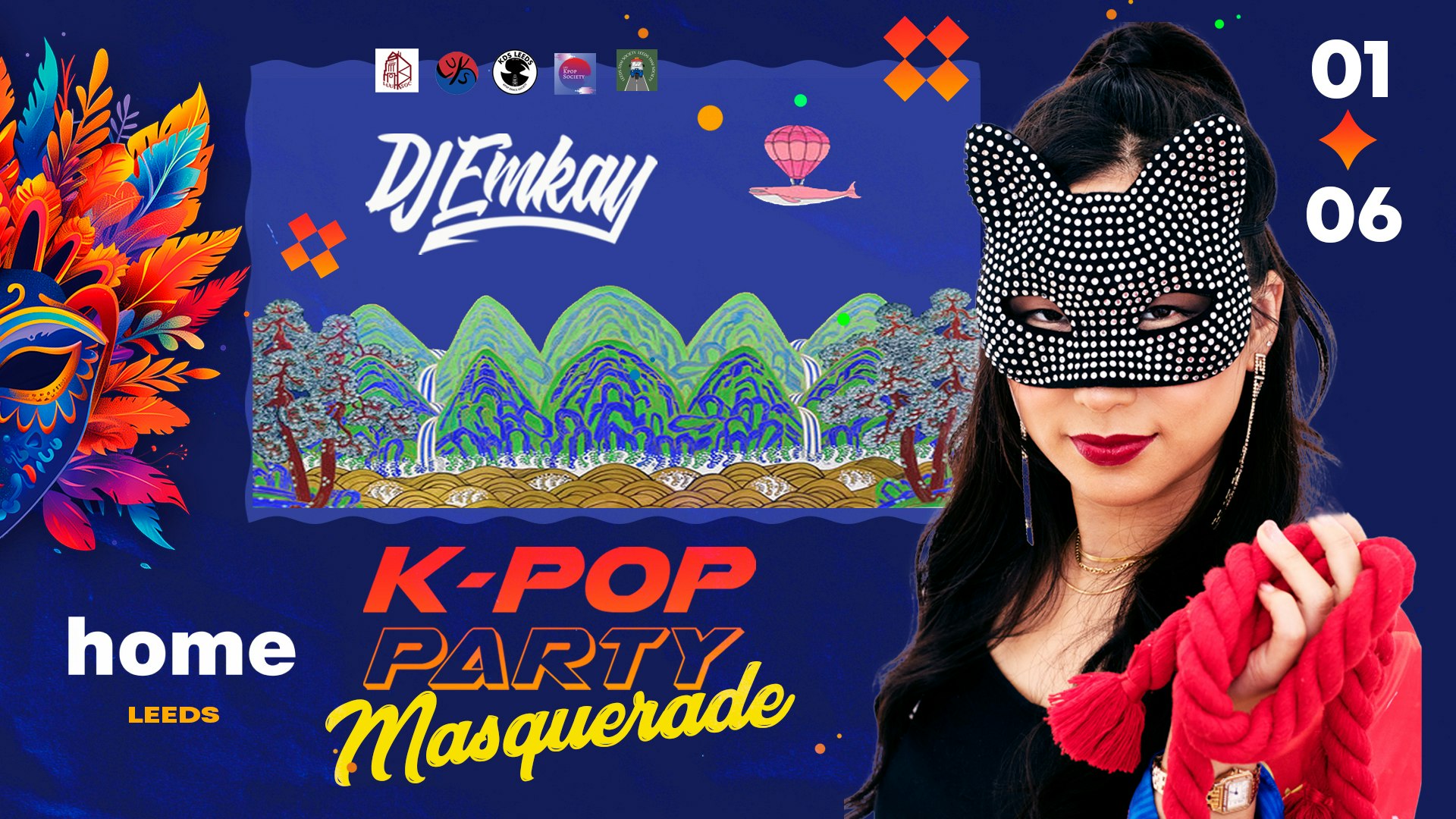 K-Pop MASQUERADE Party Leeds with DJ EMKAY | Saturday 1st June