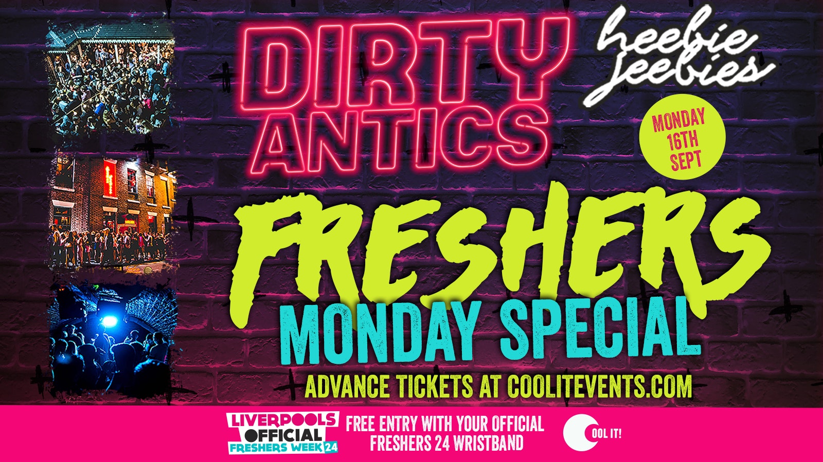 DAY 2 – OFFICIAL EVENT 2 – DIRTY ANTICS FRESHERS MONDAY SPECIAL