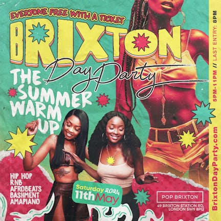 BRIXTON DAY PARTY - Everyone 100% Free - 1000+ RAVERS - TODAY!