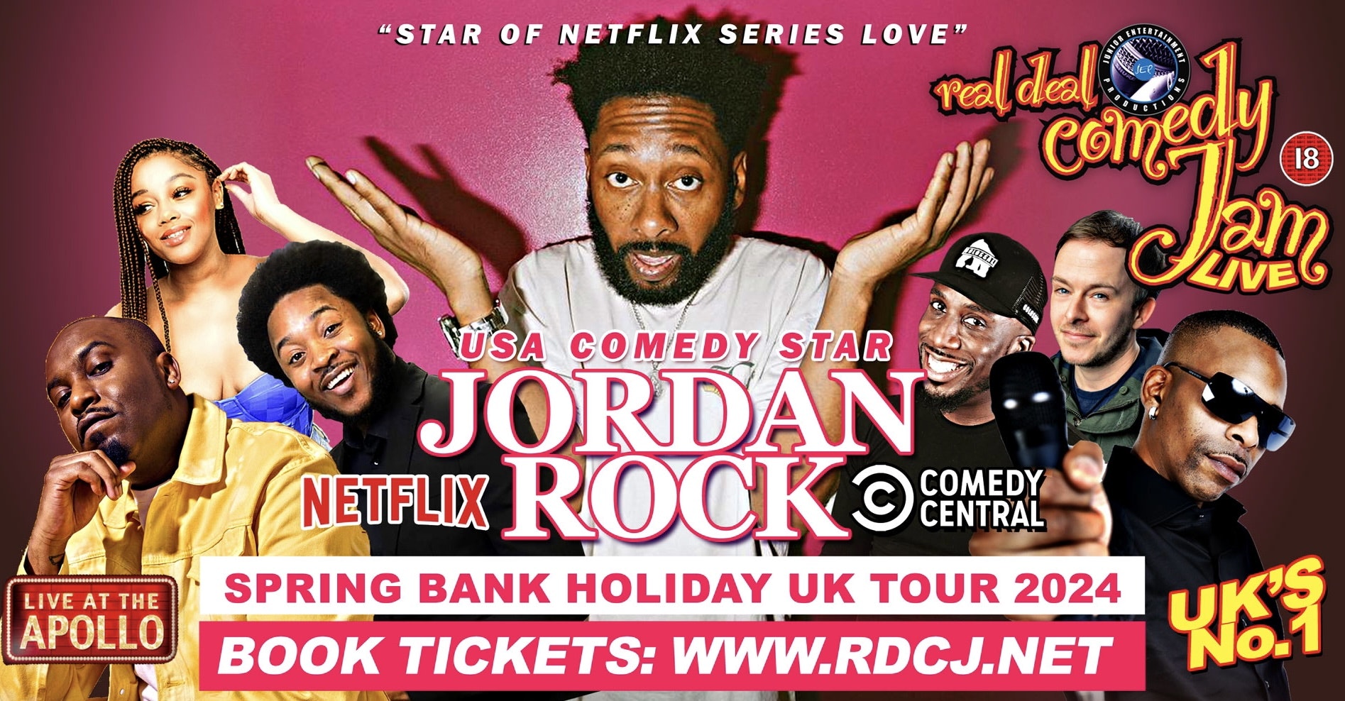 Birmingham’s Real Deal Comedy Jam Bank Holiday Special starring -Jordan Rock