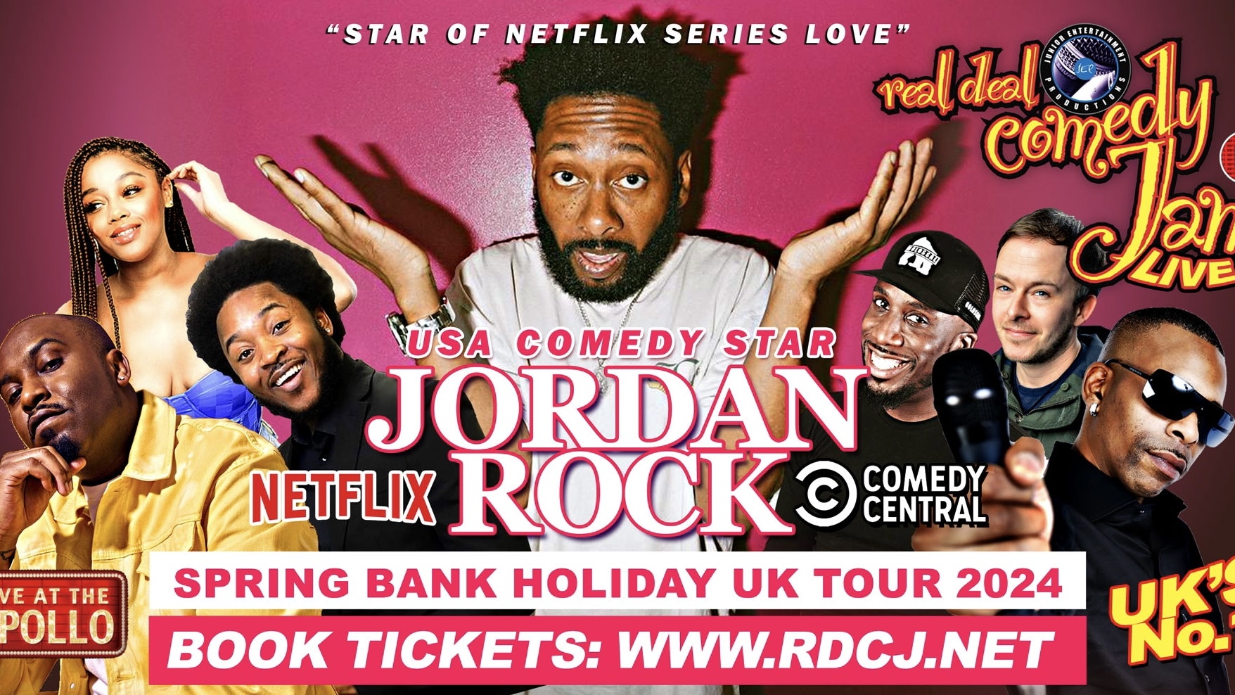 Birmingham’s Real Deal Comedy Jam Bank Holiday Special starring -Jordan Rock