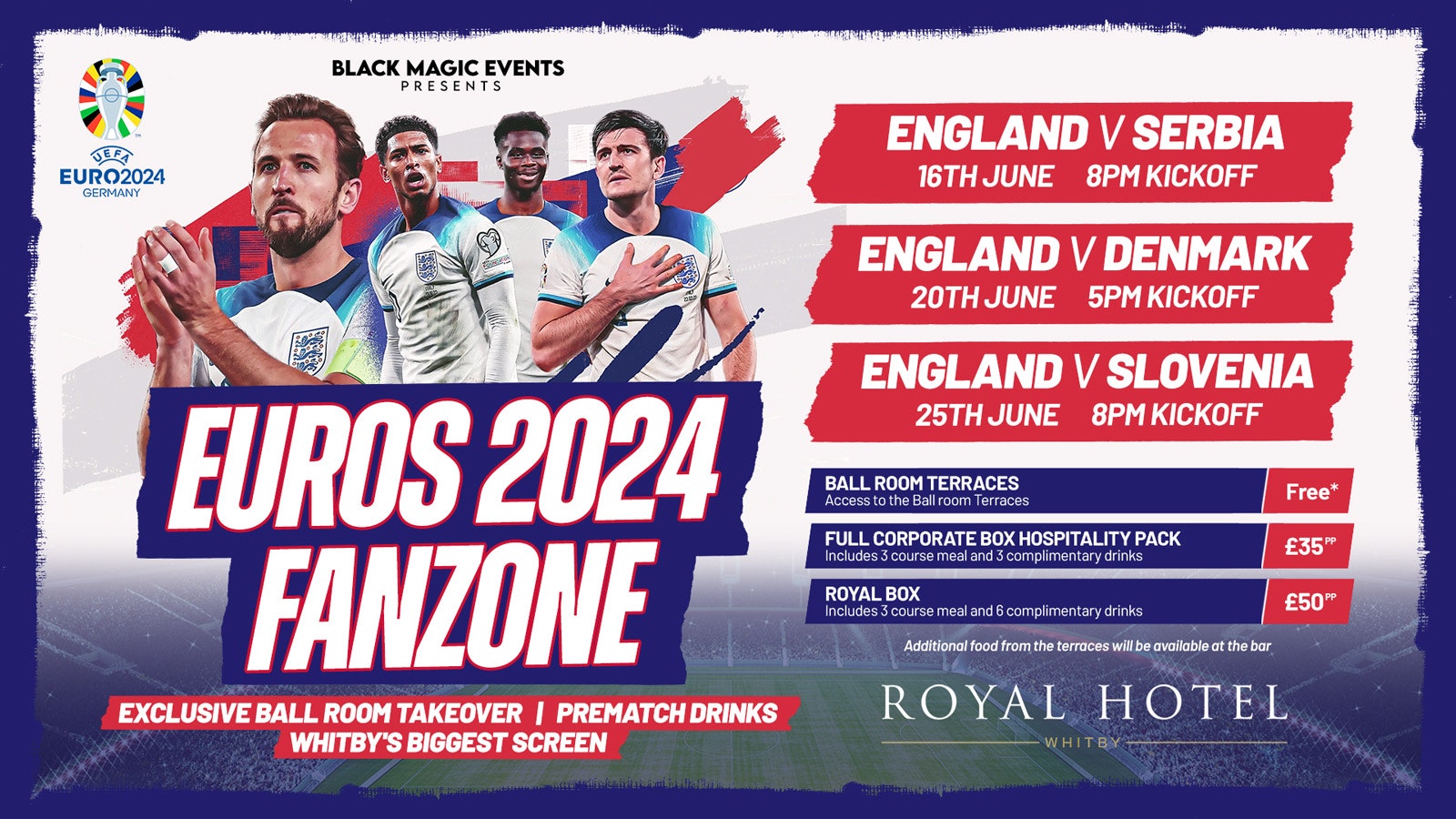 EURO 2024 at the Royal Hotel Whitby