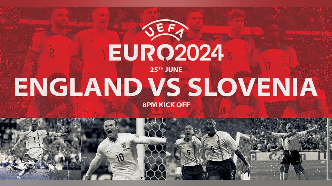 ENGLAND VS SLOVENIA | EURO 2024 FAN ZONE | 8PM KO | TICKETS ON SALE NOW
