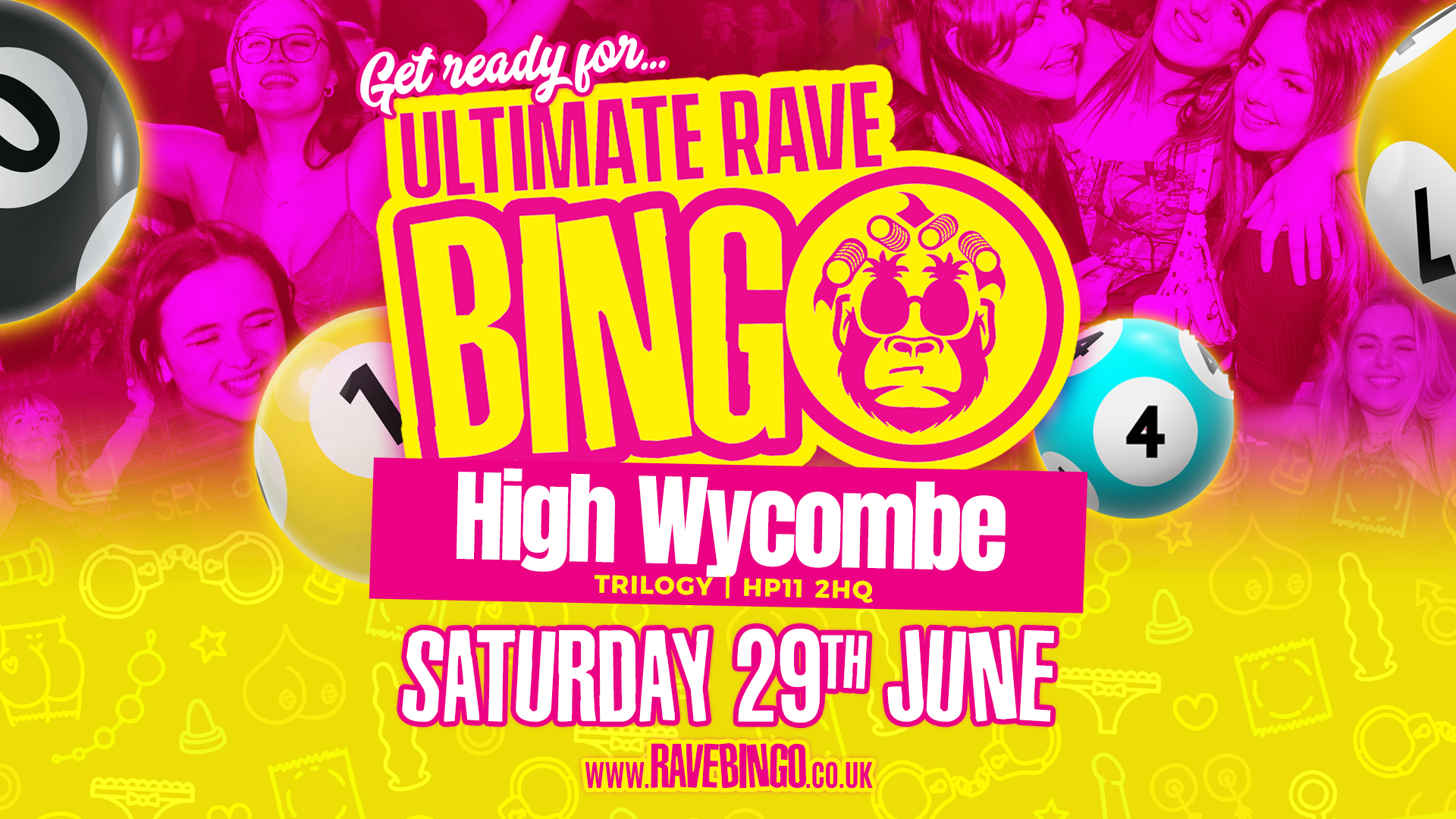 Ultimate Rave Bingo // High Wycombe // Saturday 29th June