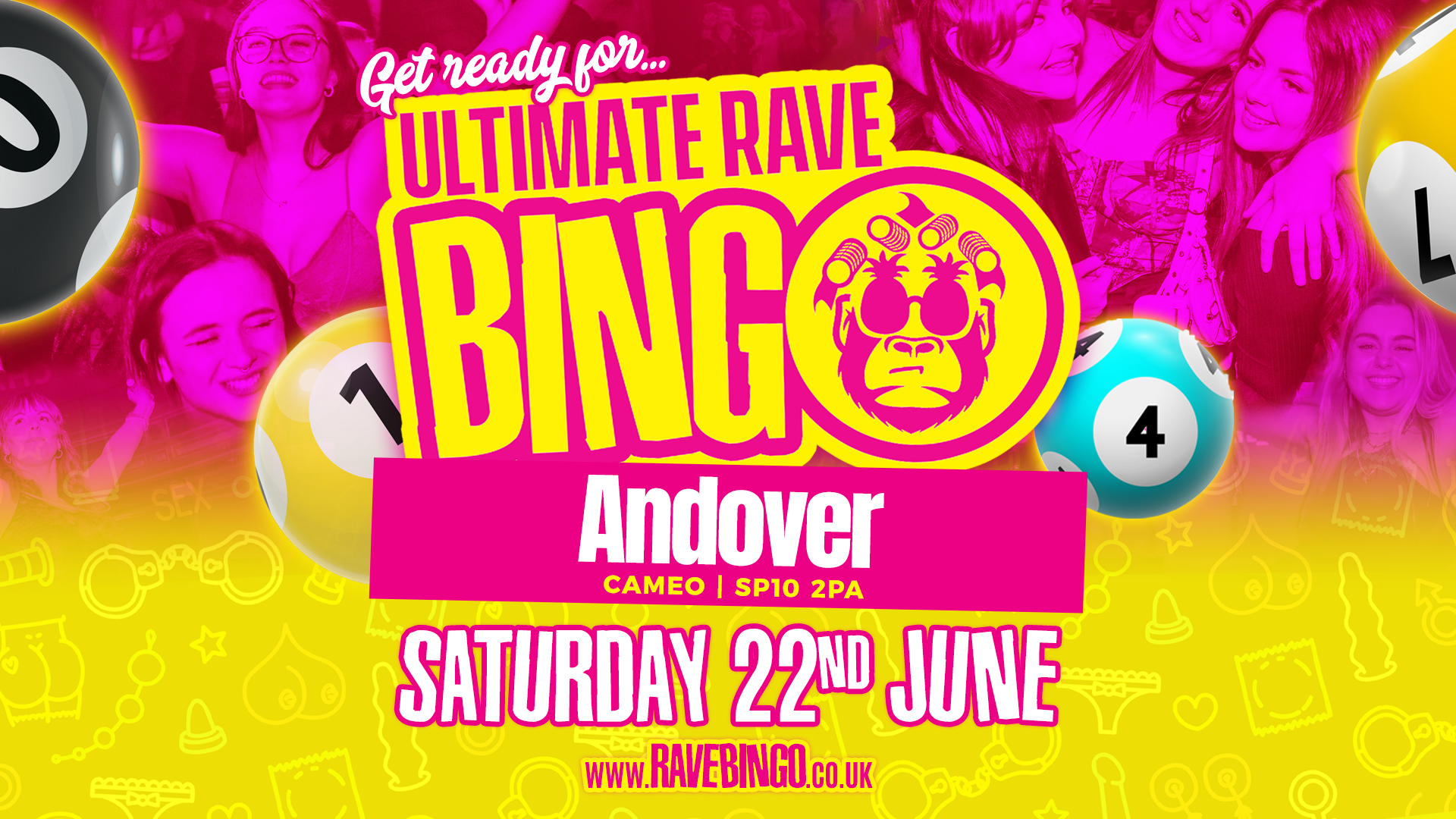 Ultimate Rave Bingo // Andover // Saturday 22nd June