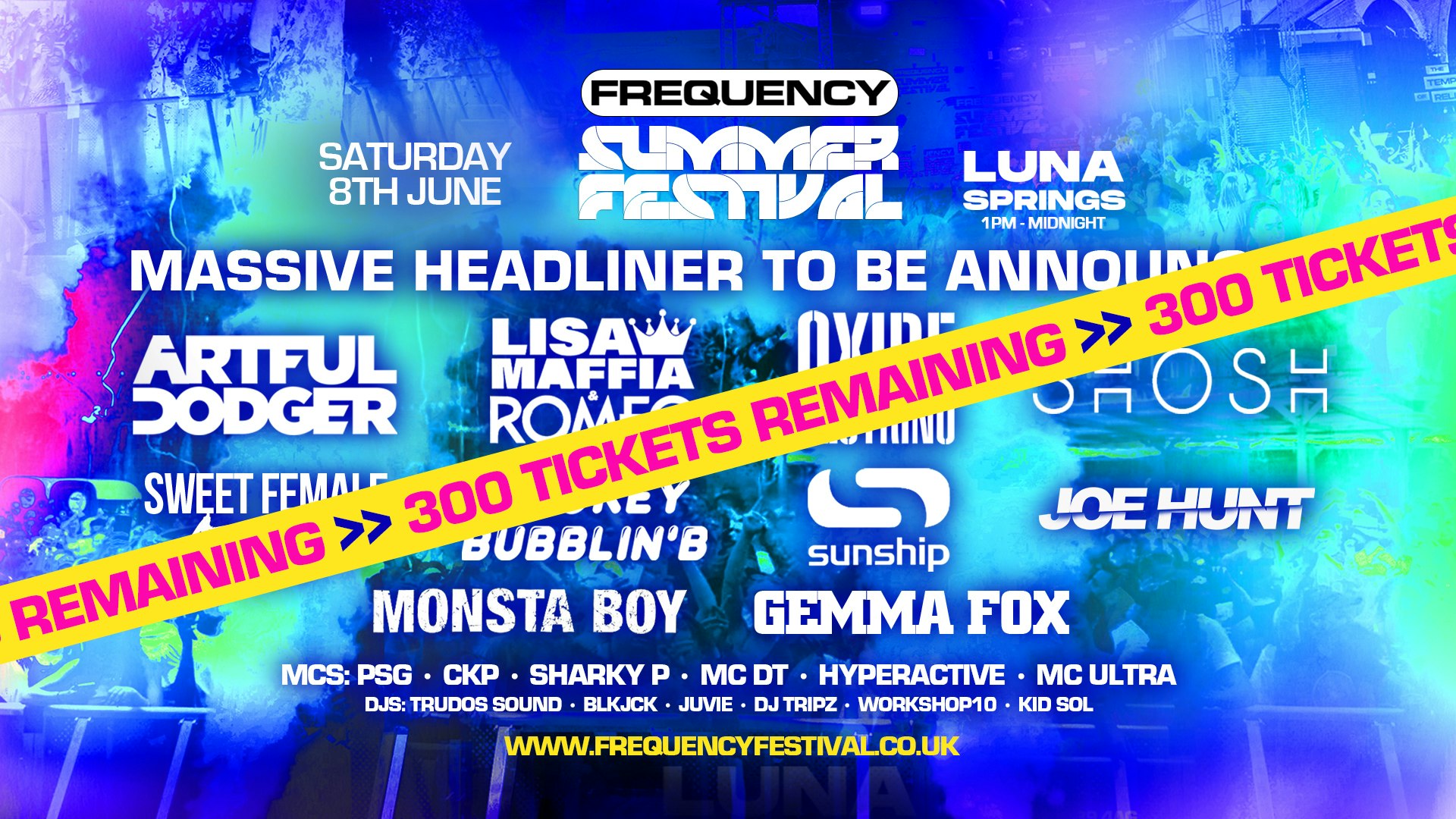 Frequency Summer Festival – Luna Springs [LAST TICKETS!]