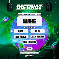 Distinct: WAKE, andE, BLOY, DYL POOLE, JACK HEANEY, SAM HOWSON