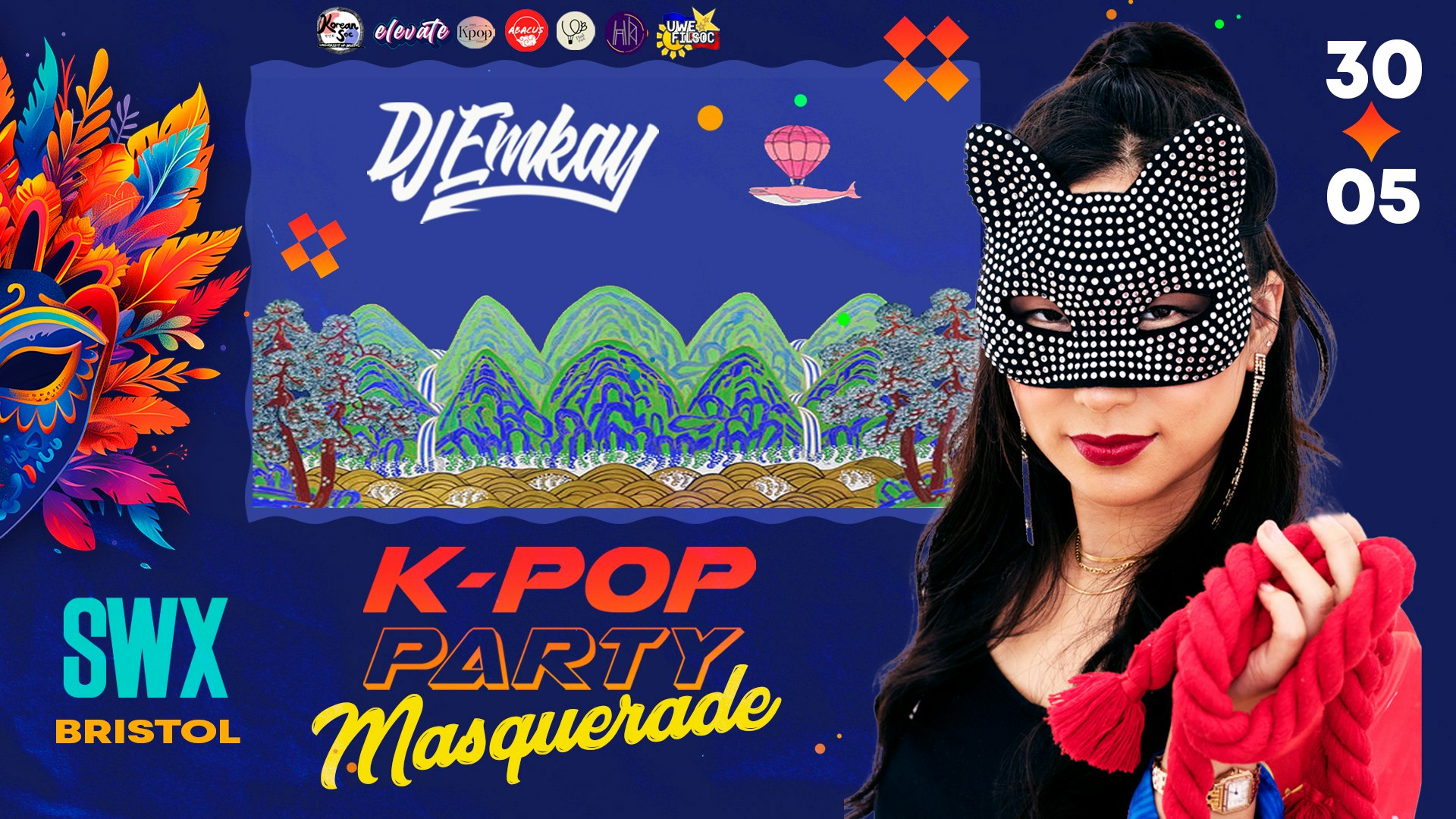 BRISTOL KPOP MASQUERADE PARTY with DJ EMKAY | Thursday 30th May