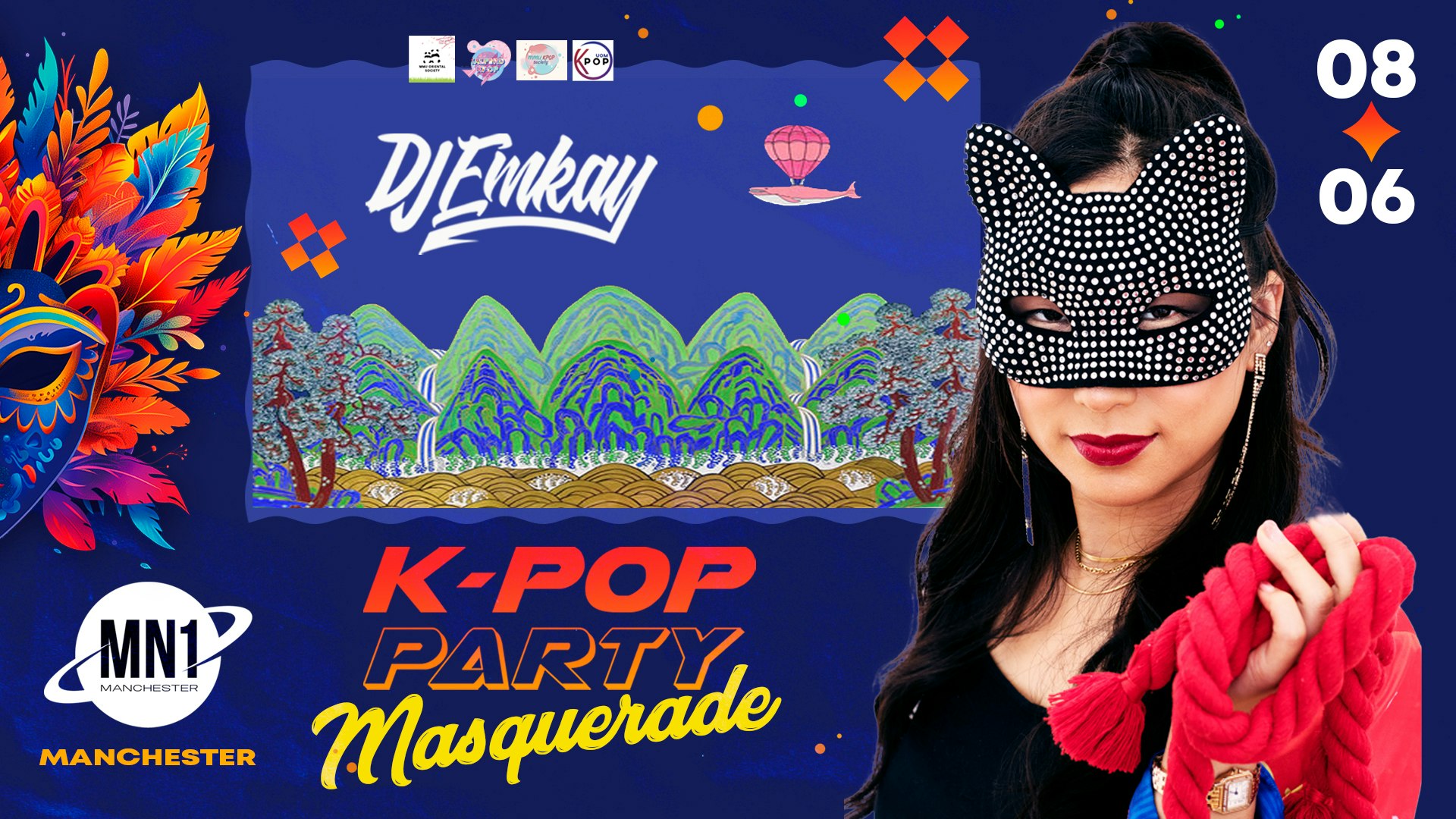 Manchester K-Pop MASQUERADE Party with DJ EMKAY | Saturday 8th June