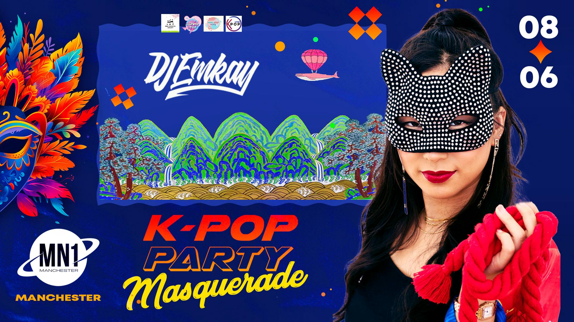 Manchester K-Pop MASQUERADE Party with DJ EMKAY | Saturday 8th June