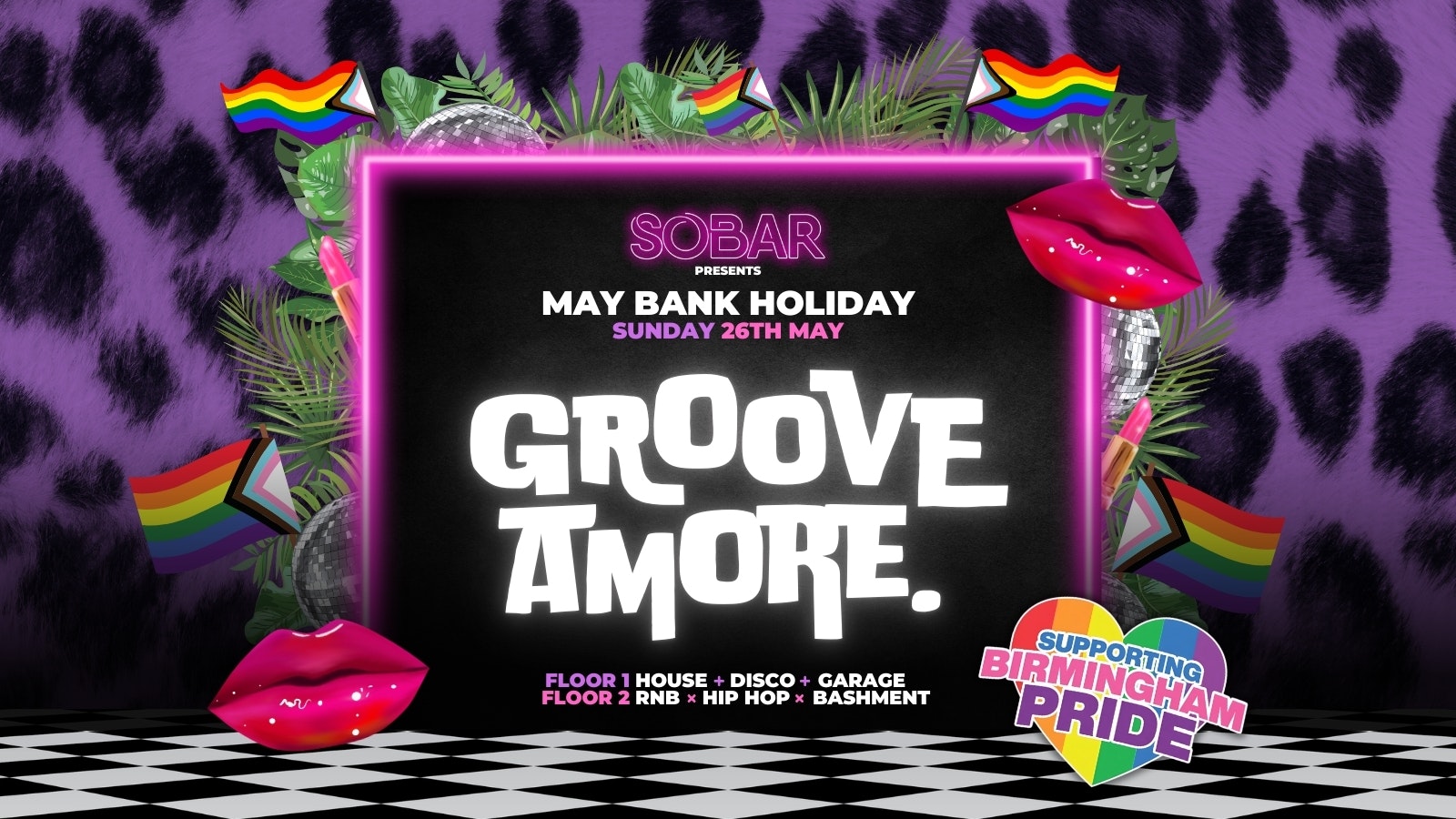 GROOVE AMORE – SOBAR BANK HOLIDAY SUNDAY [26TH MAY]