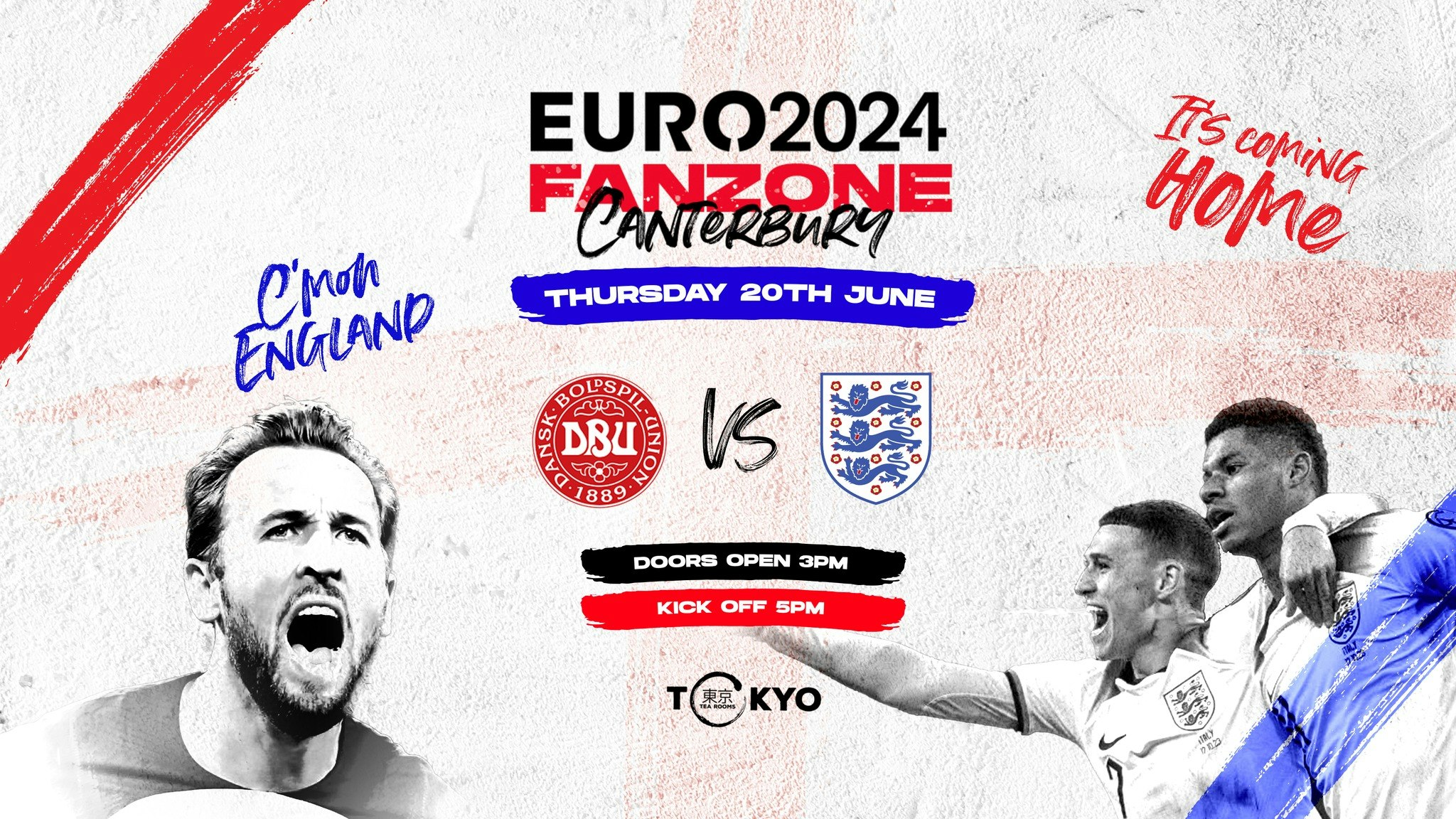 Euro 2024 Fanzone – England vs Denmark 🏴󠁧󠁢󠁥󠁮󠁧󠁿🇩🇰 *12 FREE TICKETS LEFT*