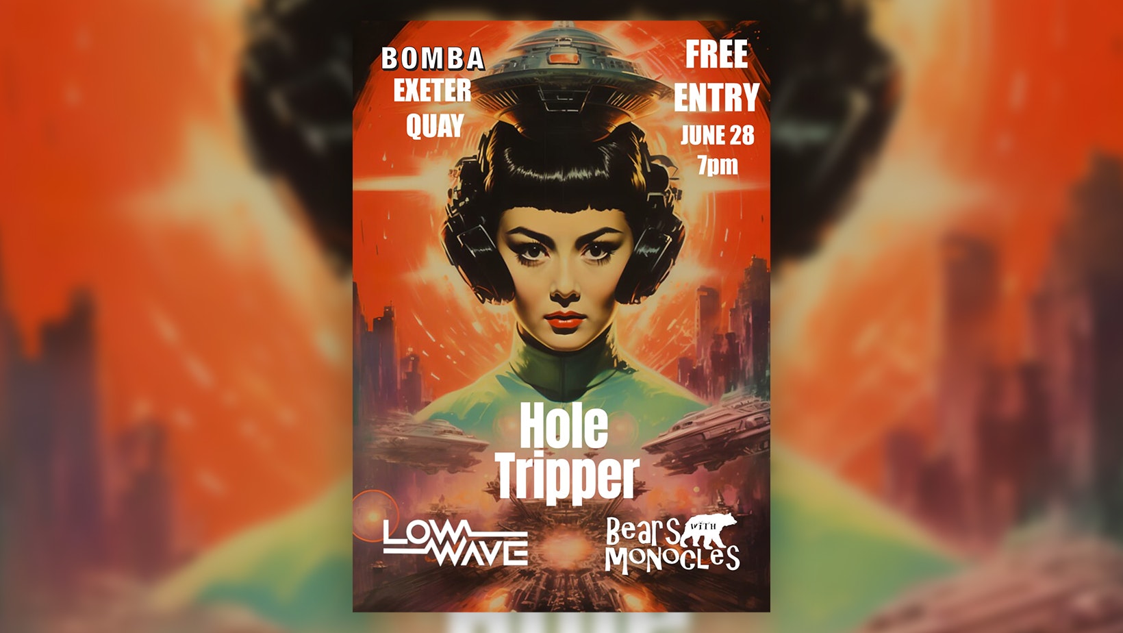 VENUE BOMBA – HOLE TRIPPER – LOW WAVE – THE BEARS WITH MONOCLES – EXETER – LIVE MUSIC