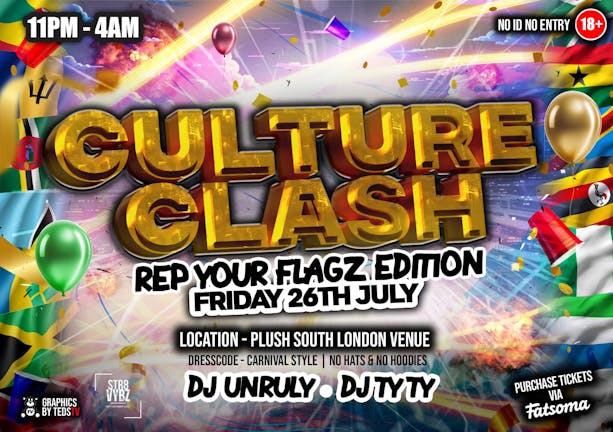 Culture Clash at Hatch Club, London on 26th Jul | Fatsoma