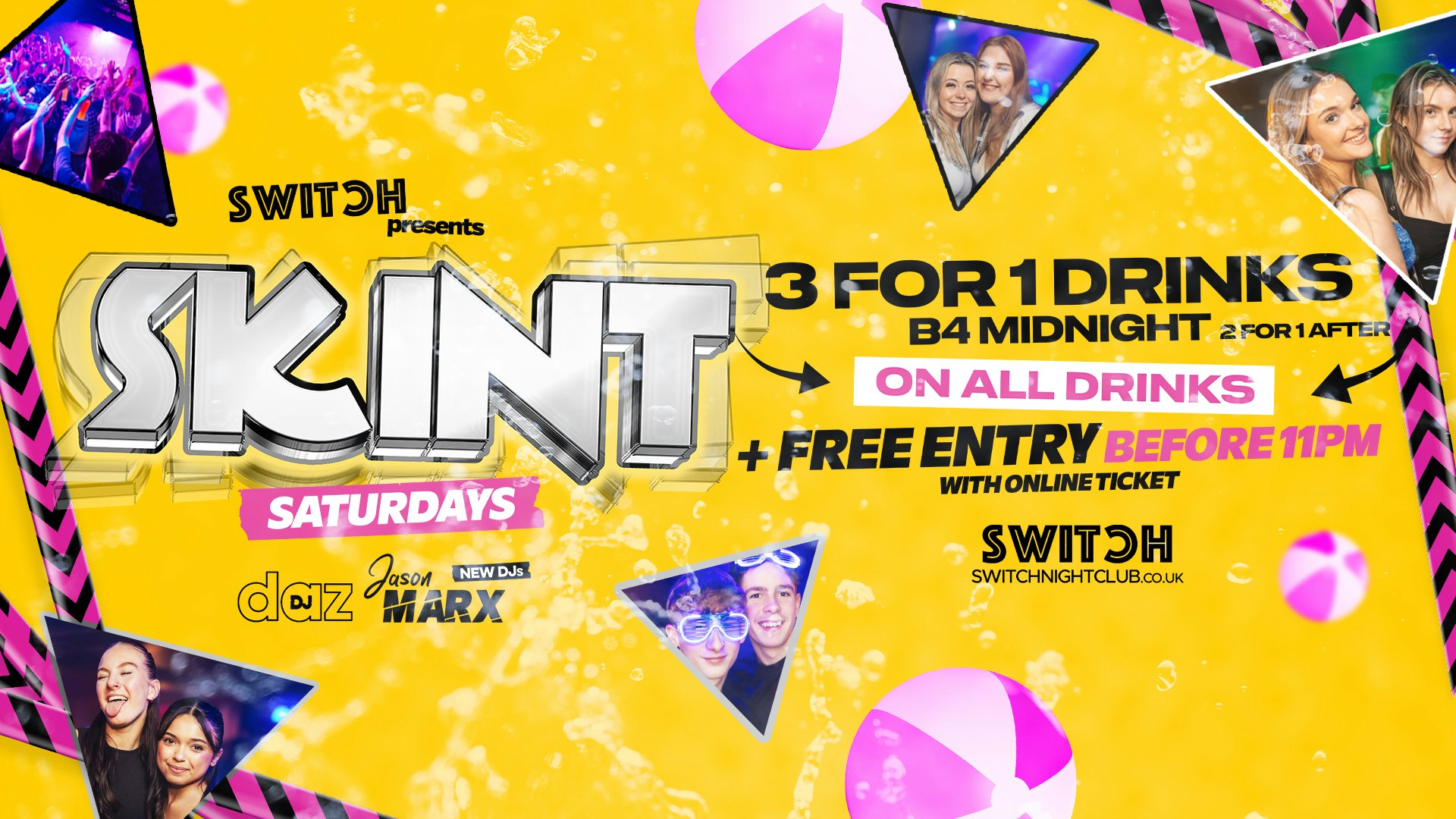 SKINT! Saturdays // 341 Drinks B4 12