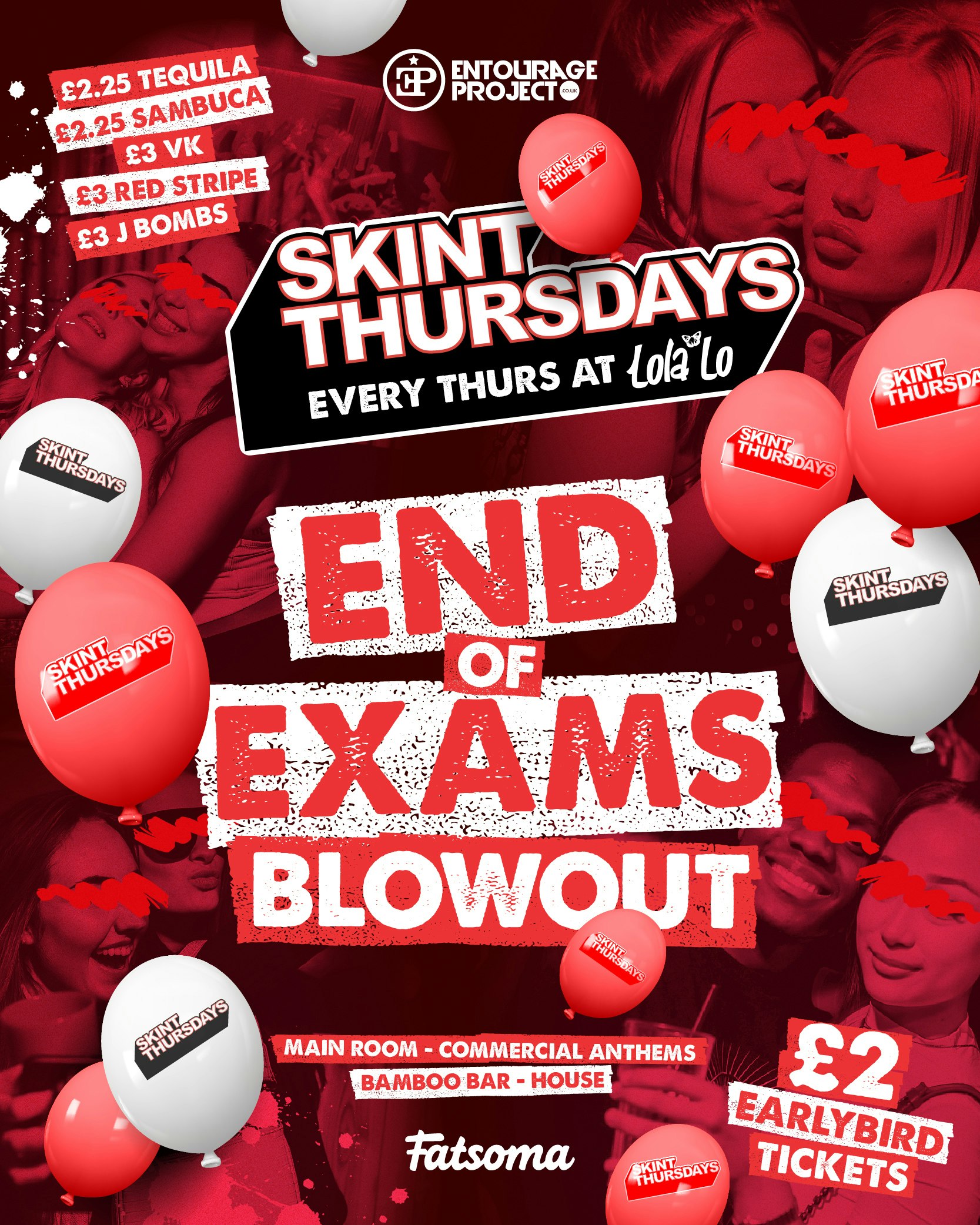 Skint Thursday @ Lola Lo – End of Exams Blowout 🎈