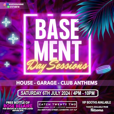 Basement Day Sessions / Free Bottle Of Belaire Rose For Groups Of 4 Or More Ladies Before 5pm