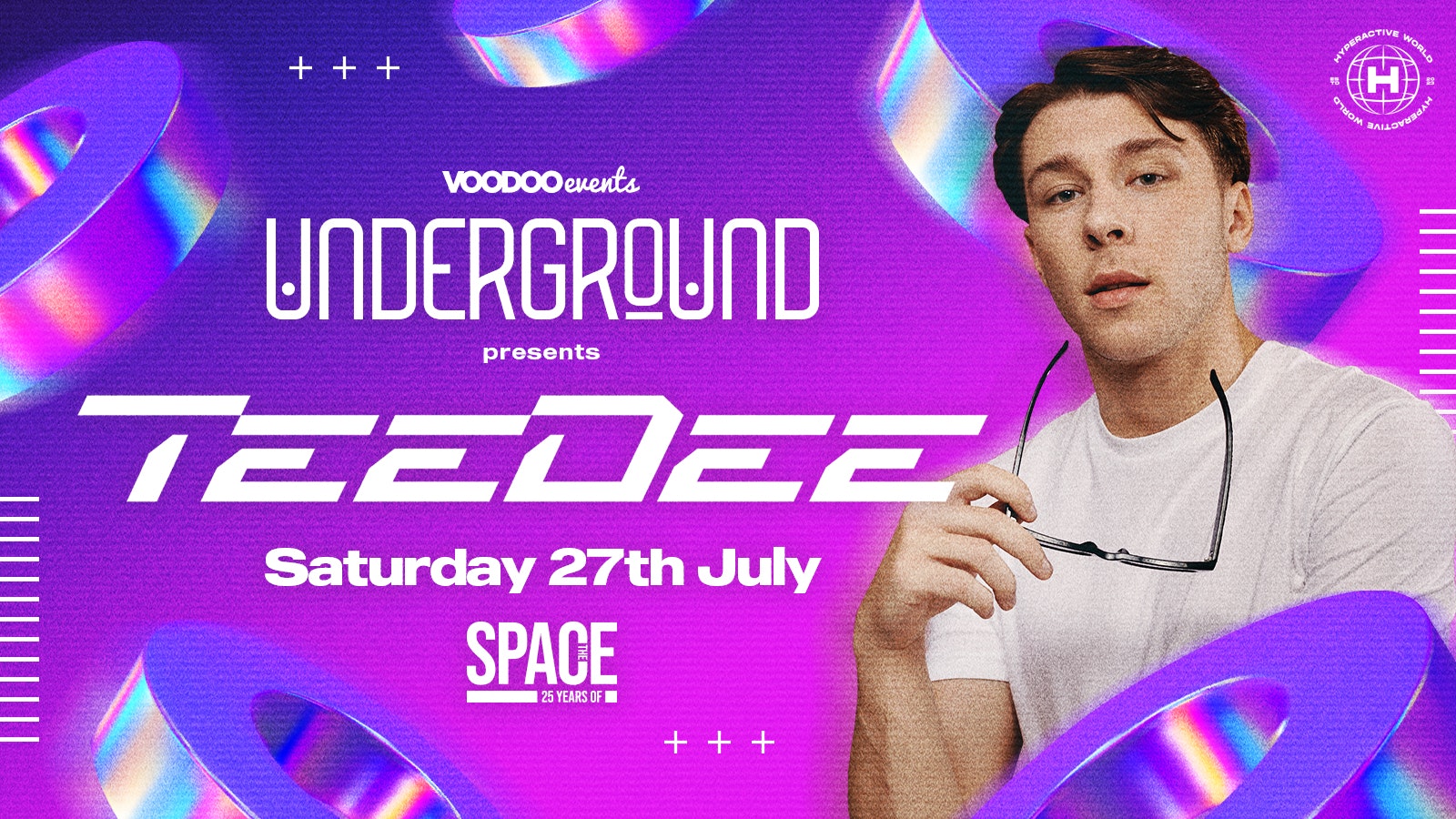 Underground at Space presents TEEDEE – 27th July