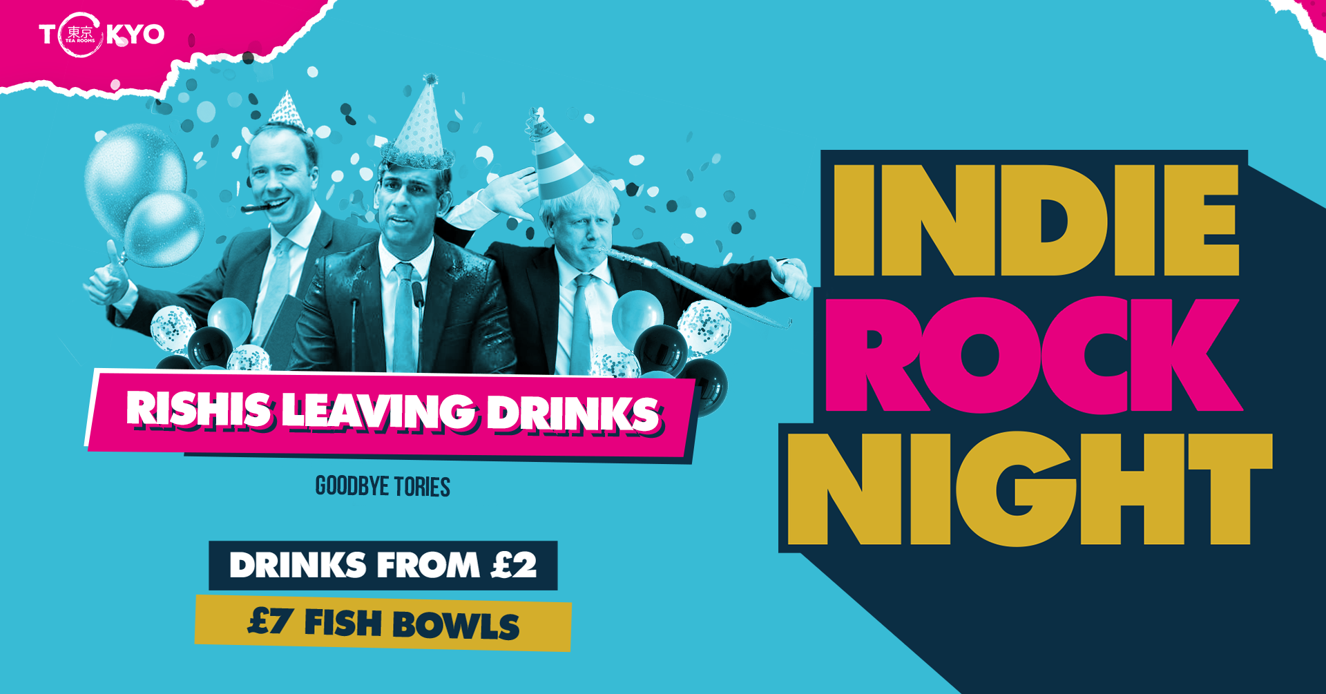 Indie Rock Night ∙ RISHI’S LEAVING DRINKS *ONLY 5 £5 TICKETS LEFT*