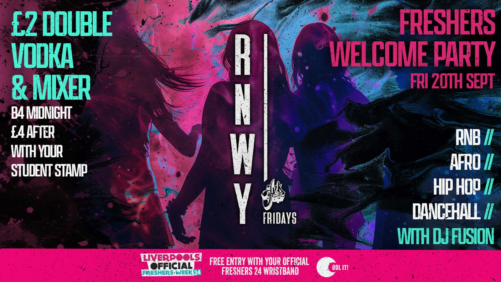 DAY 6 – OFFICIAL EVENT 1 – RUNWAY Fridays @ INK – Liverpool’s Best Friday Night Party