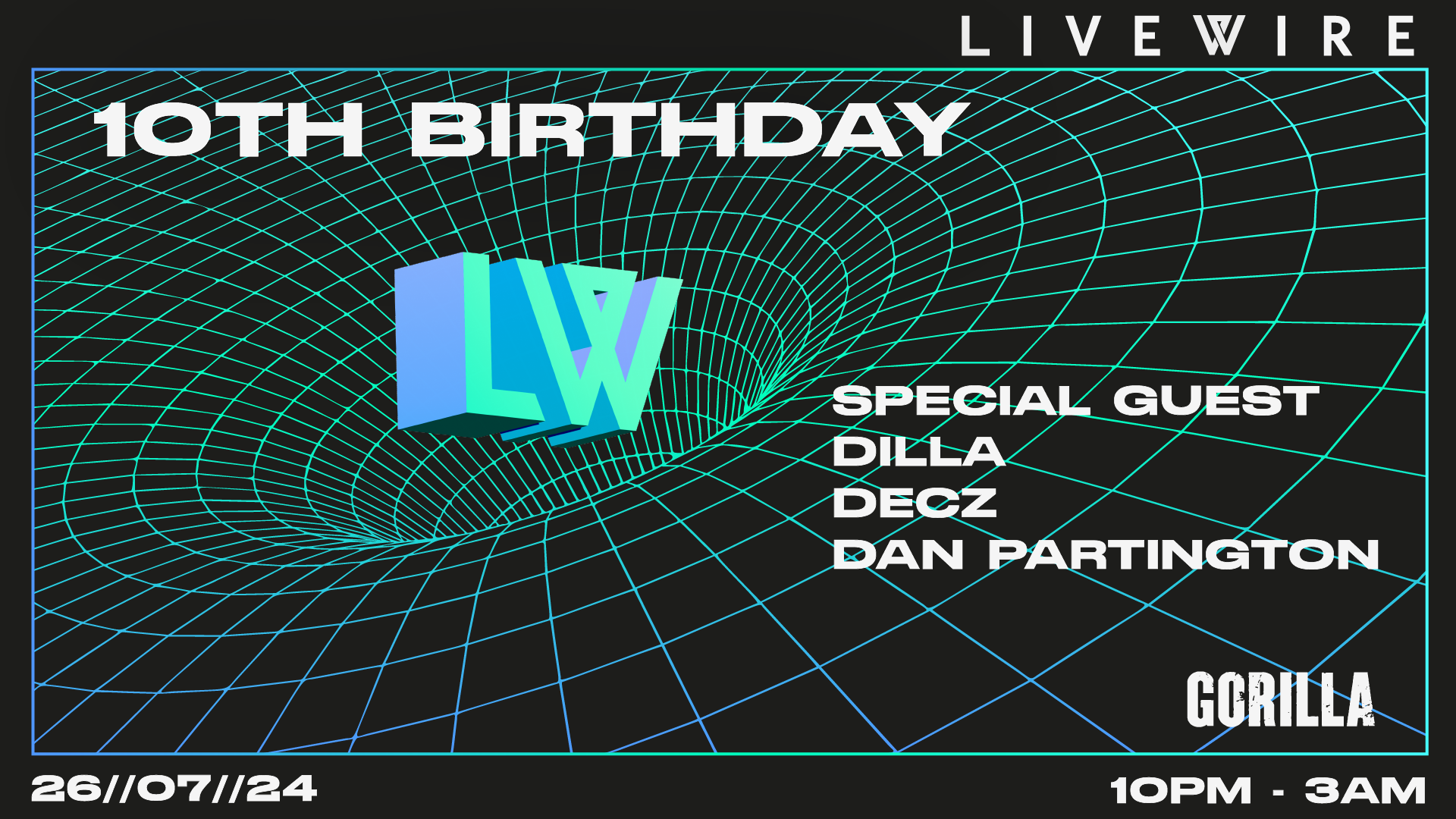 Live Wire Events: 10th Birthday Party