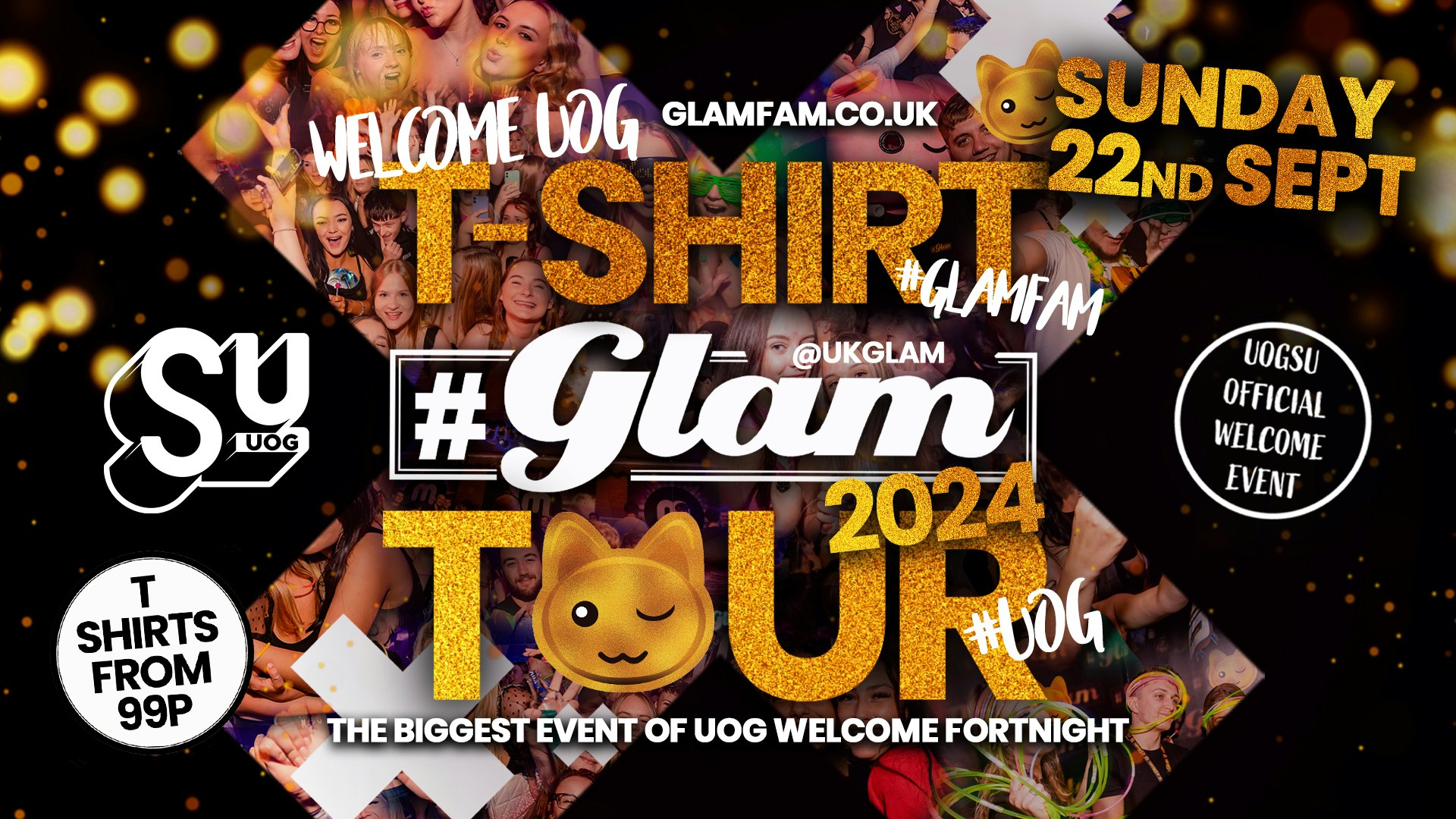 GLAM T – SHIRT TOUR 2024! 👚👕 T SHIRTS FROM 99P! ENTRY TO 5 VENUES!!