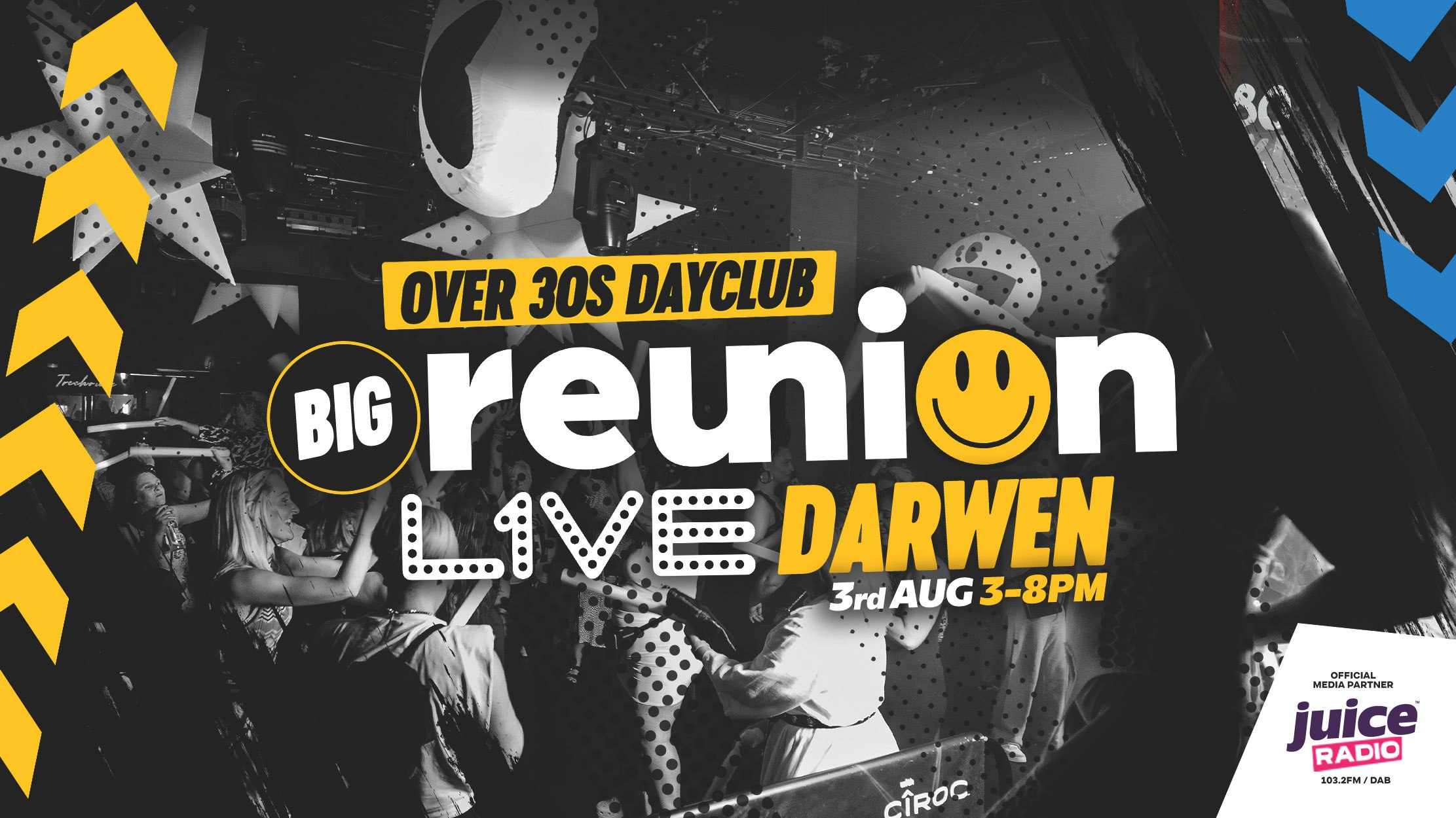 Big Reunion | Over 30s Dayclub | East Lancashire |  3-8pm | 3rd August