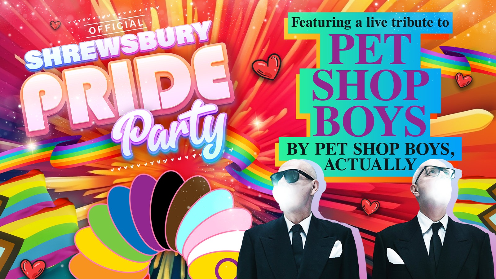 🏳️‍🌈 Pet Shop Boys, Actually – Official Shrewsbury Pride Party 🏳️‍⚧️
