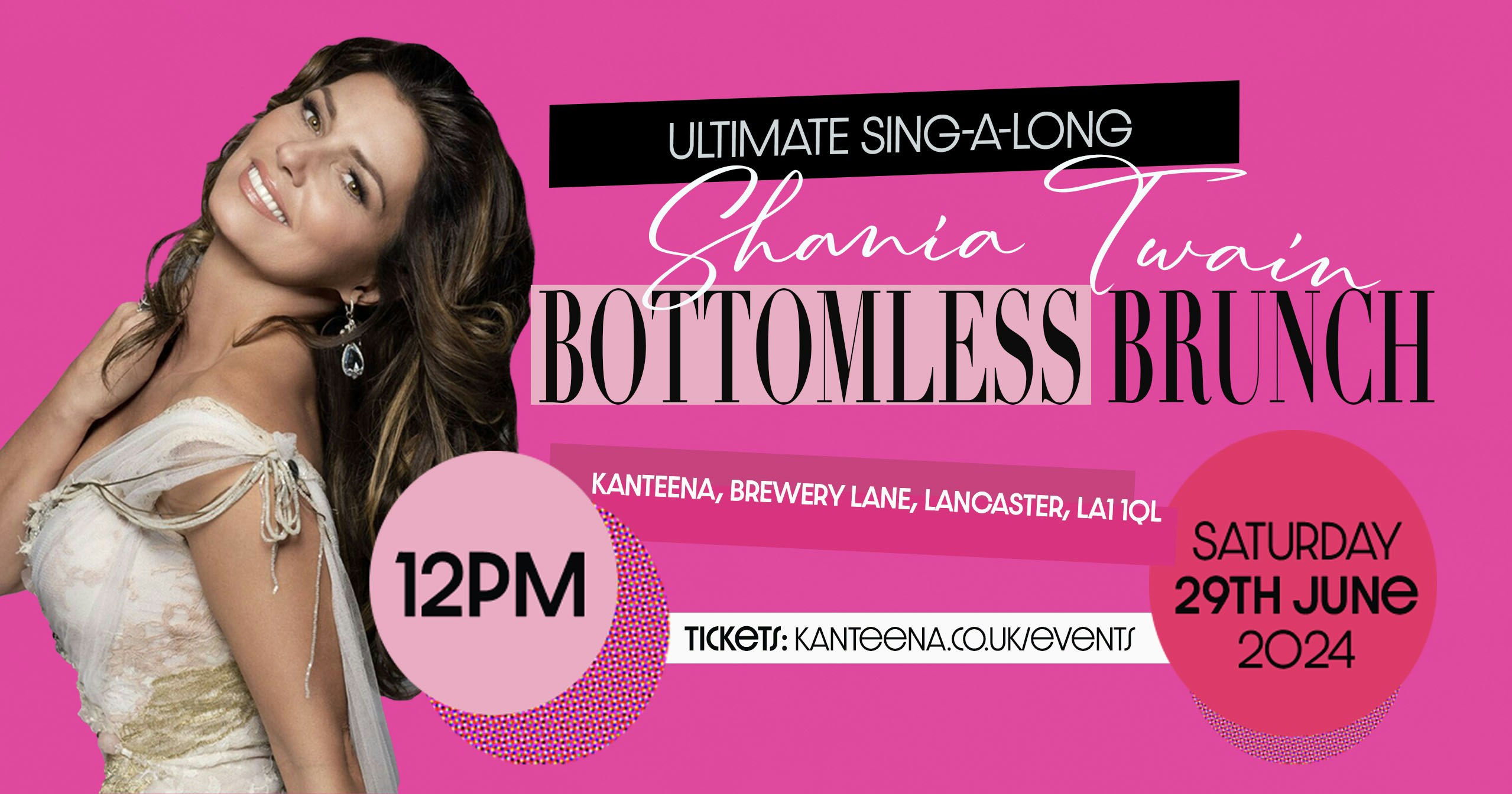 Bottomless Brunch: Shania Twain Tribute!