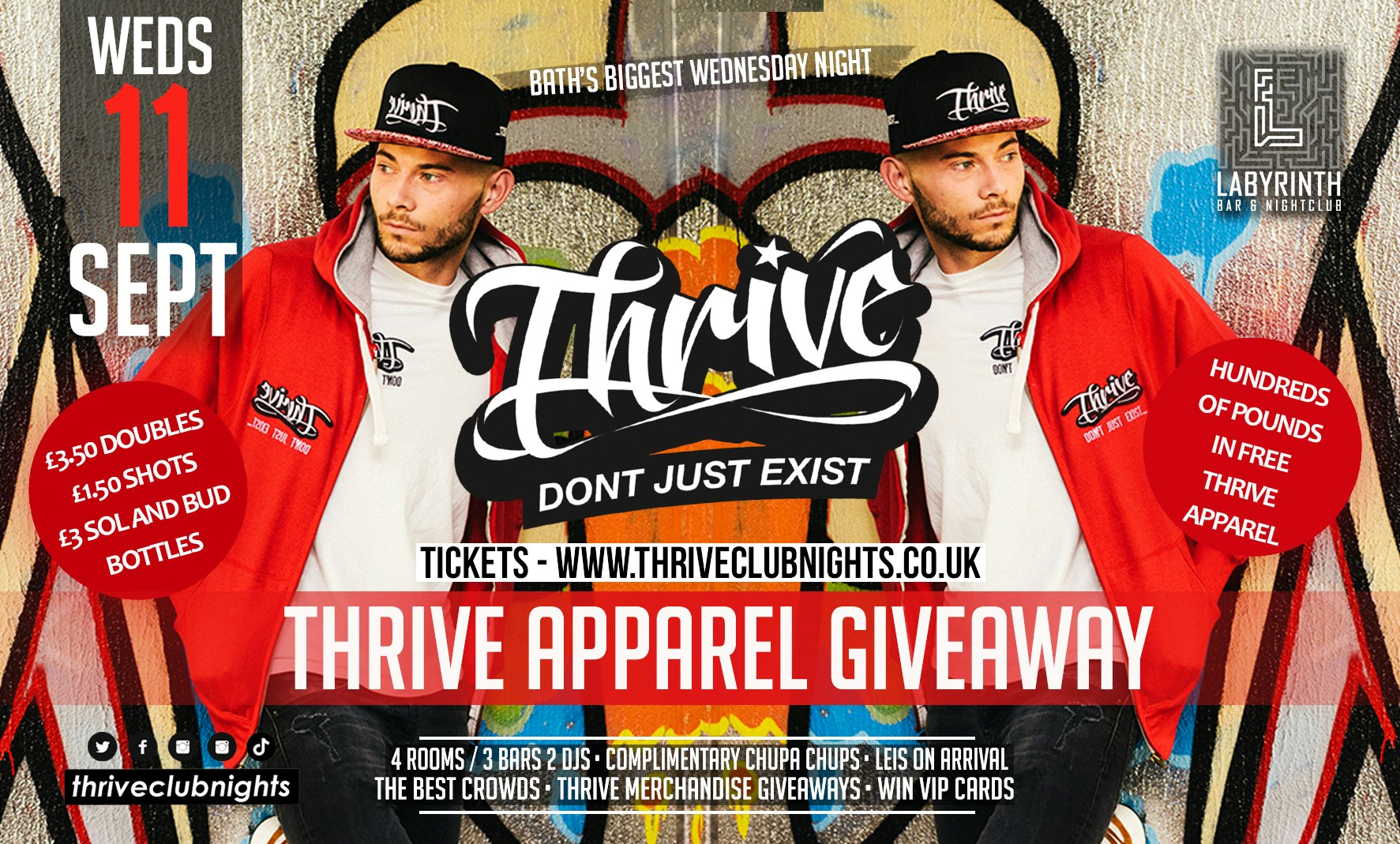 Thrive Wednesdays – LIMITED EDITION EXCLUSIVE THRIVE APPAREL GIVEAWAY!! 😲