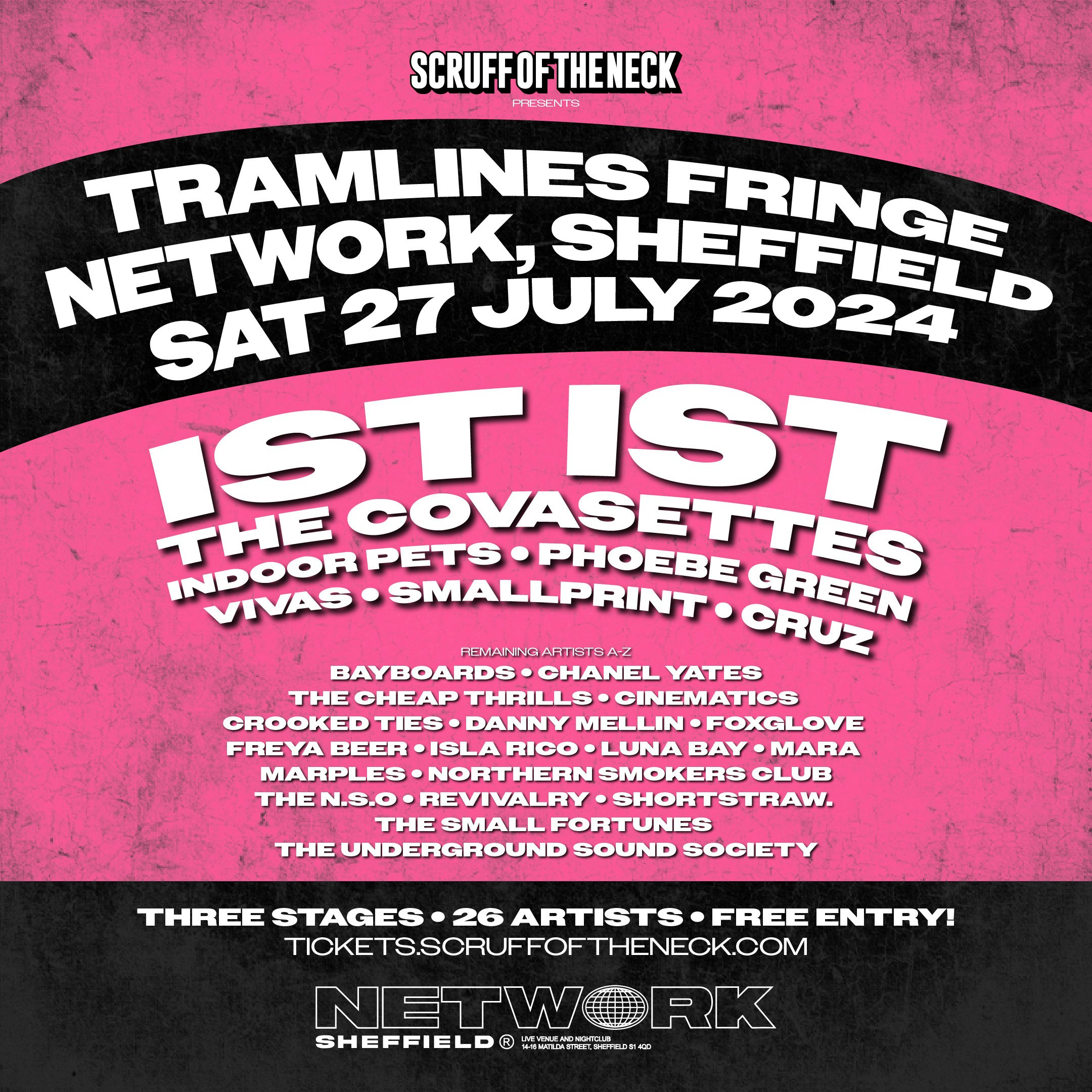 SCRUFF OF THE NECK PRESENTS: TRAMLINES FRINGE