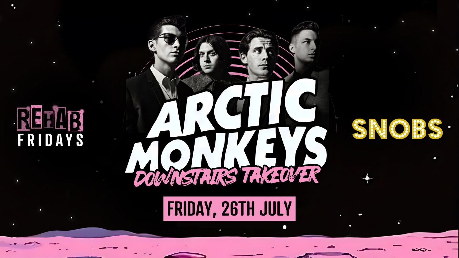 Rehab Friday Presents The Arctic Monkeys Takeover [TONIGHT] 26th July