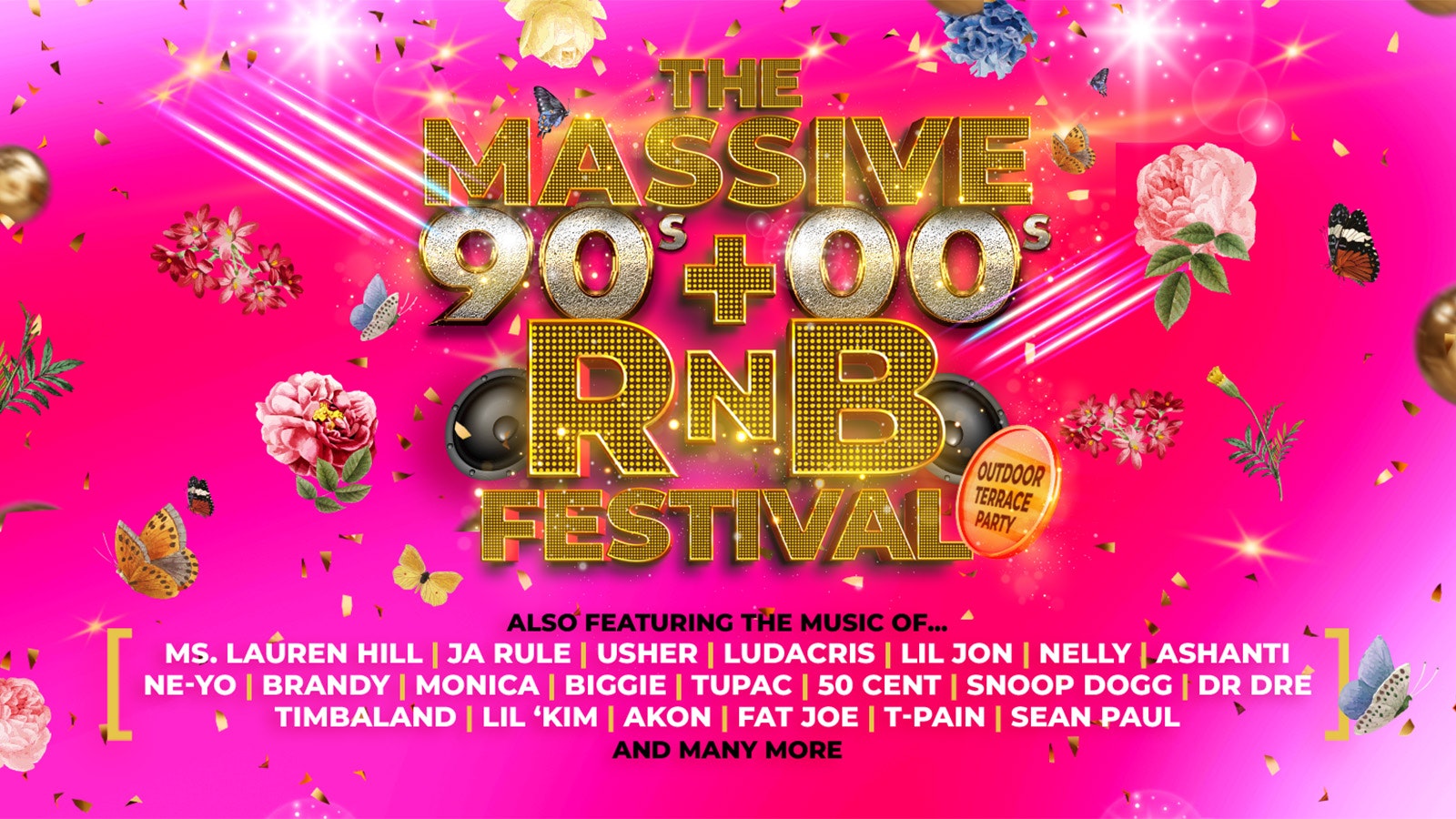 The Massive 90s + 00s RnB Festival – at Flamingo Outdoor Rooftop Terrace