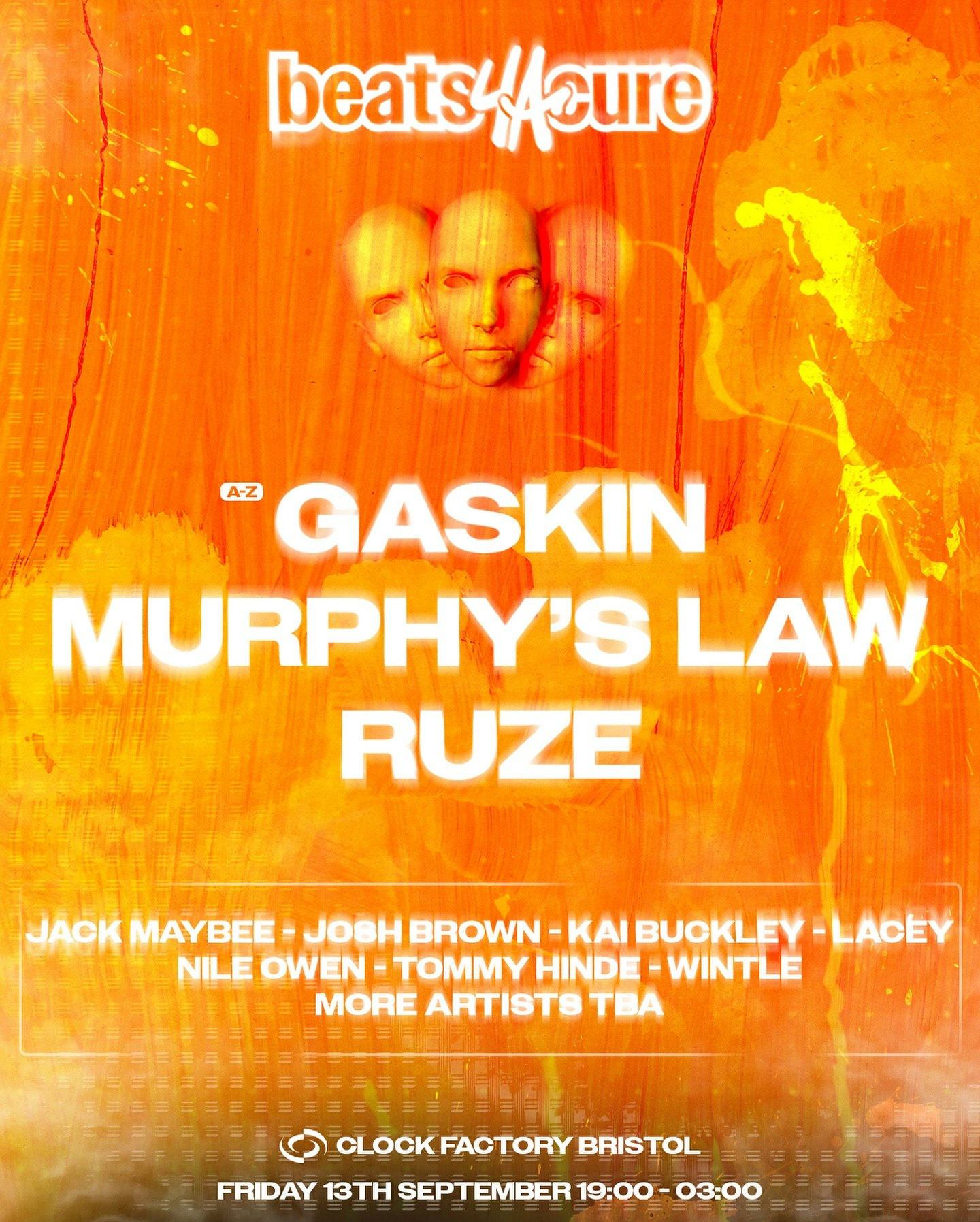 Beats for a Cure: Gaskin, Murphy’s Law, Ruze + More