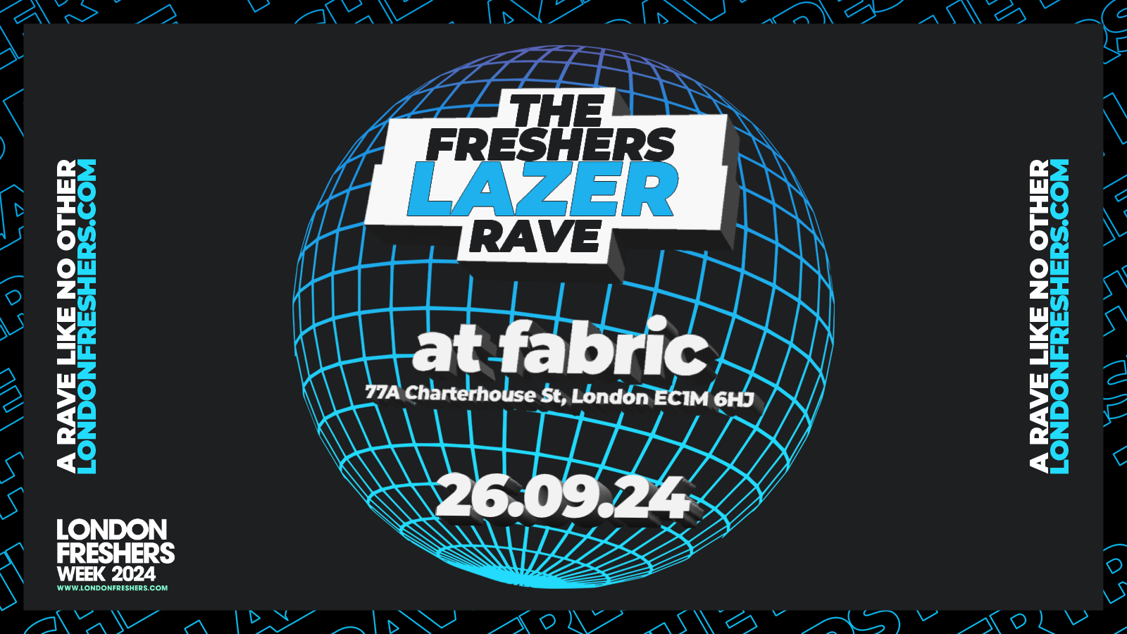 The UV Neon Freshers Laser Rave⚡️ ⚡️ @ Fabric | London Freshers Week 2024