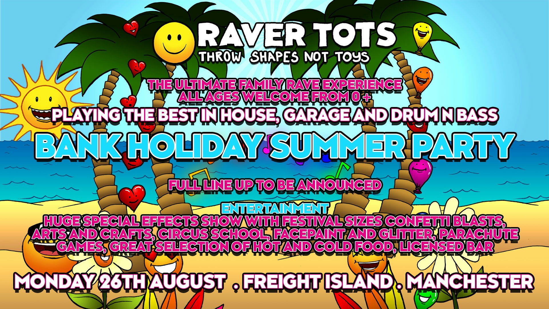 Raver Tots Manchester Bank Holiday Summer Party